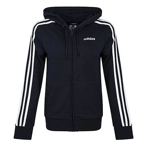 (WMNS) adidas 3-Stripes Hoodie 'Black' DP2419 - 1