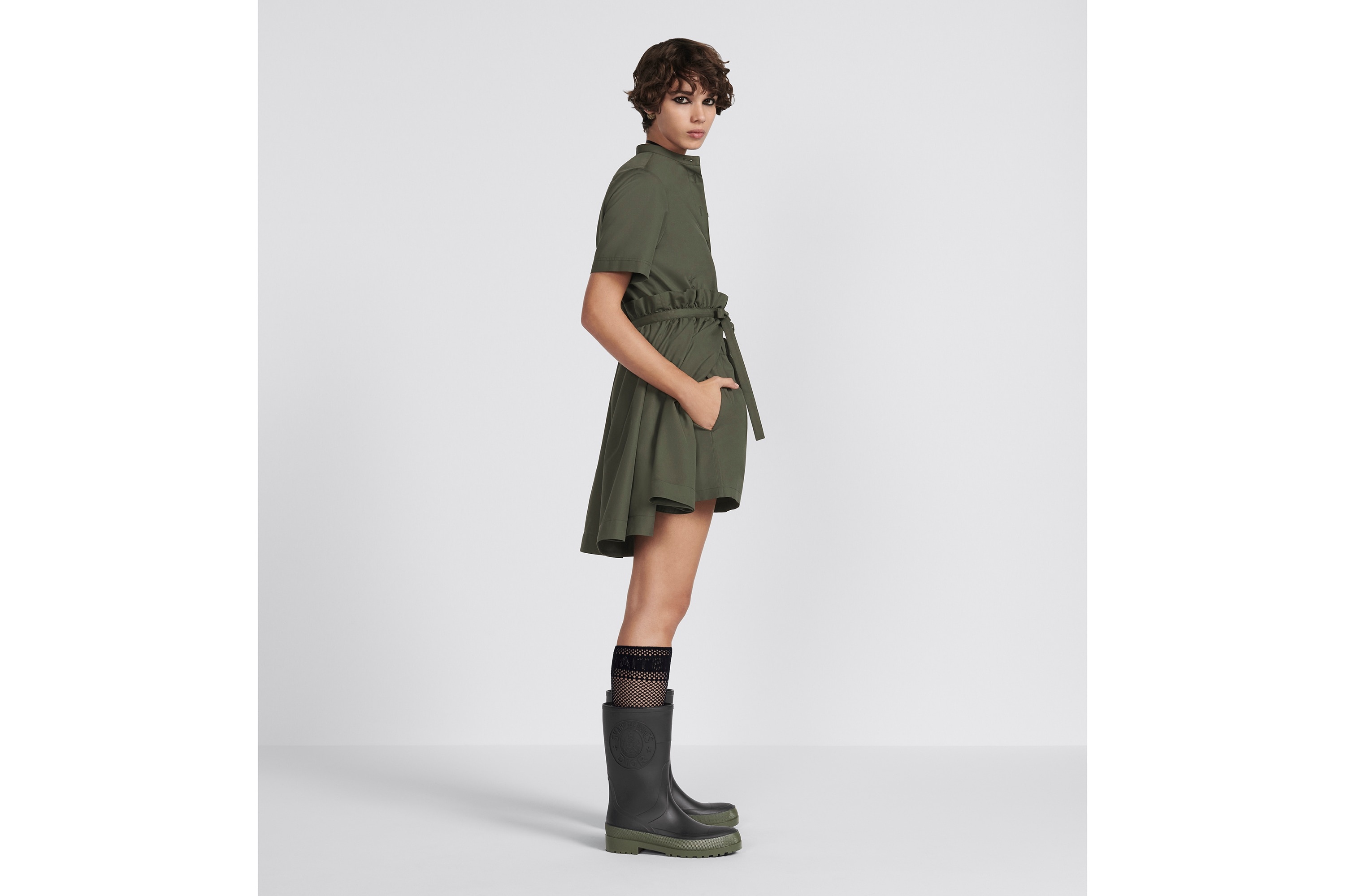 Short Open-Front Dress - 5