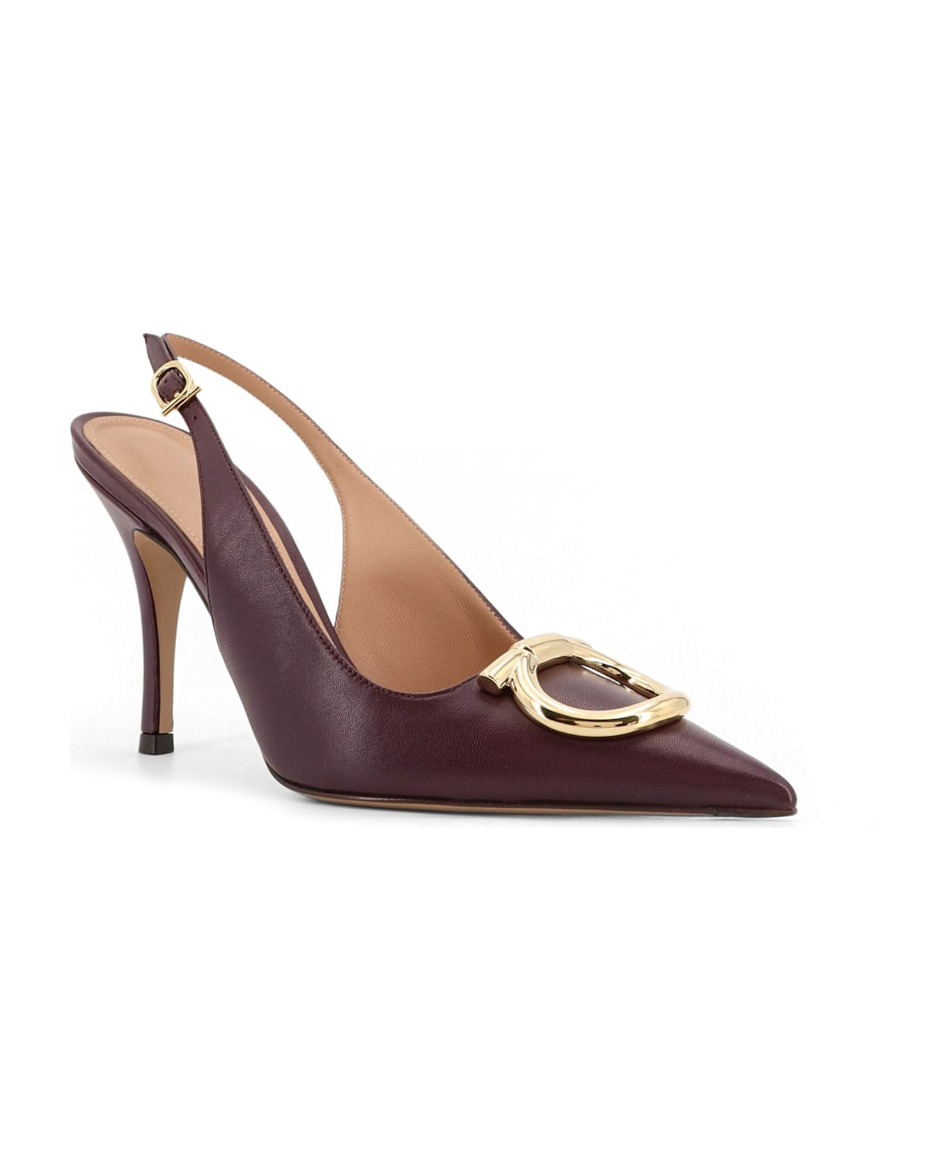 Sara 95 Leather Slingback Pumps - 2