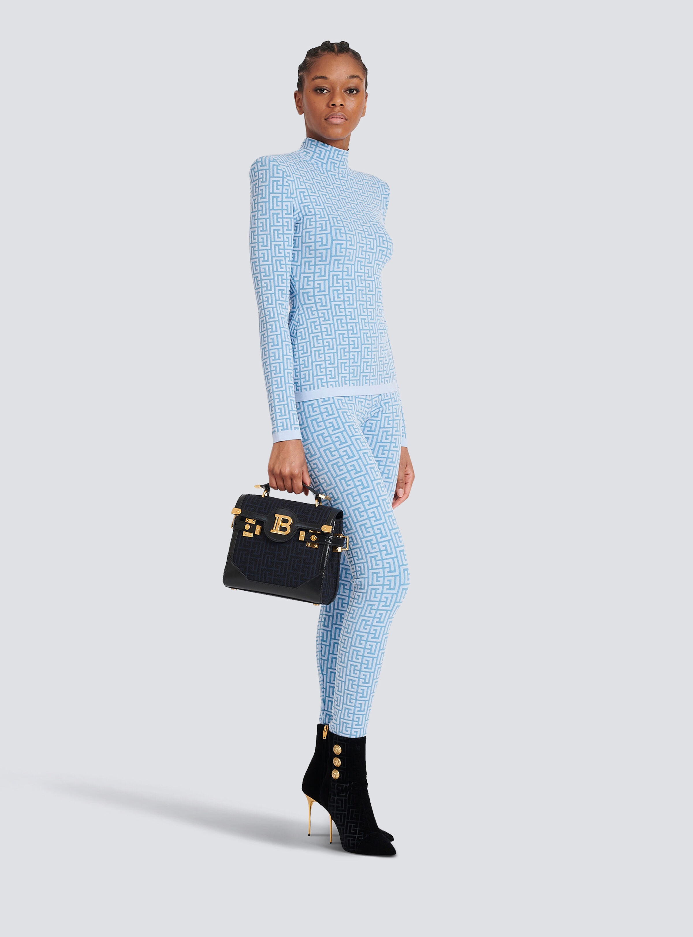 Knit sweater with Balmain monogram - 2