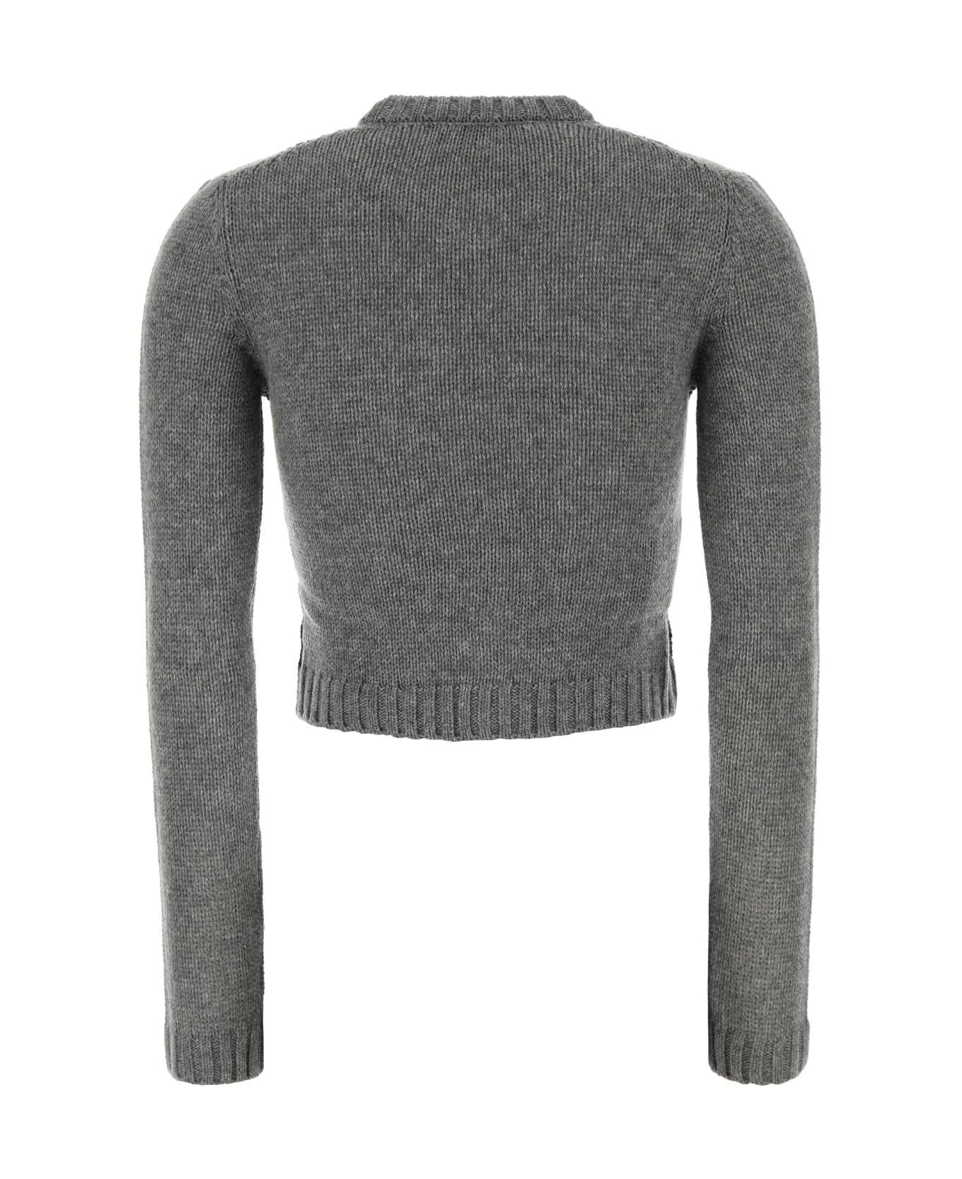 Grey Cashmere Cardigan - 2