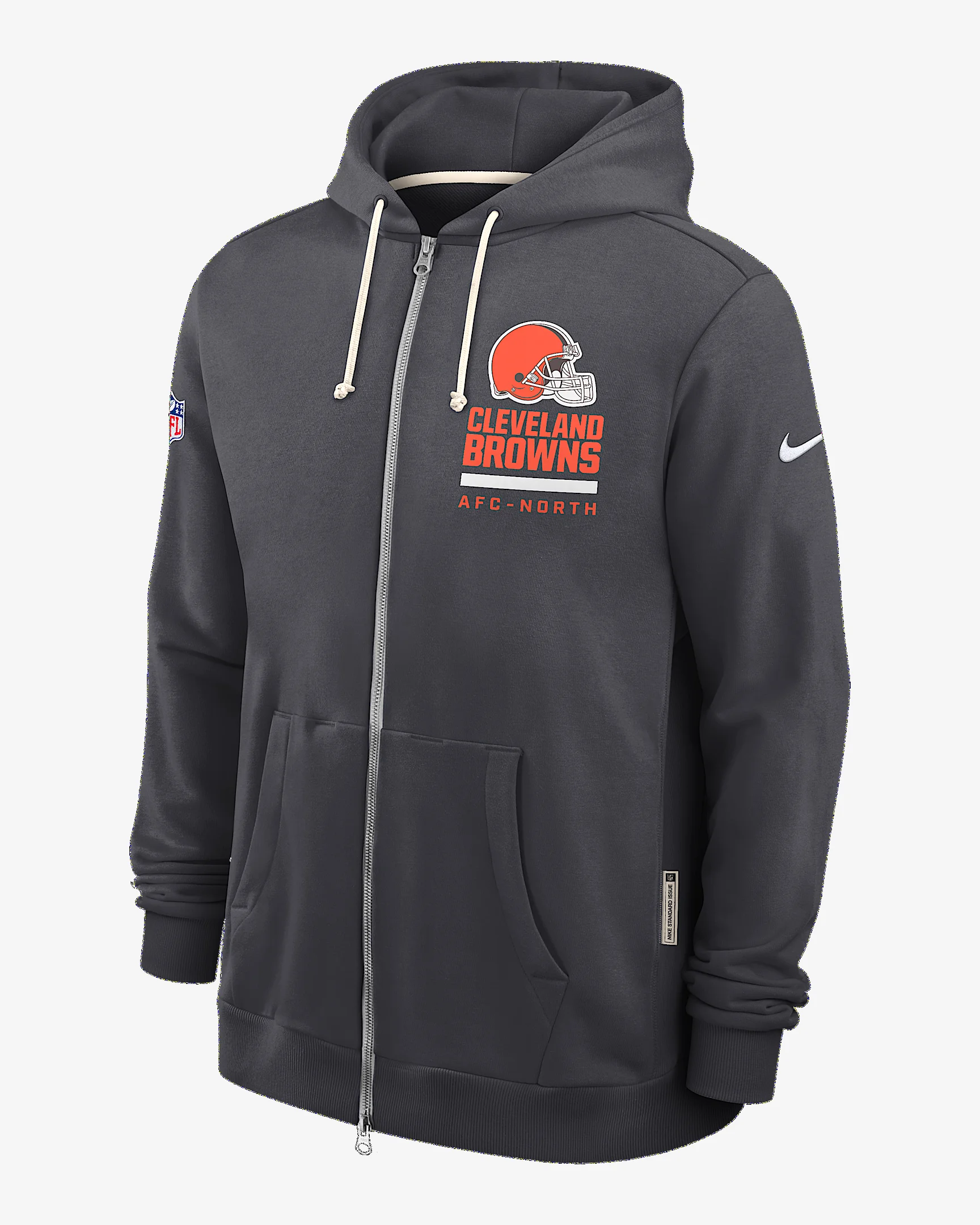 Cleveland Browns Utility Player Sideline Men's Nike Dri-FIT NFL Full-Zip Hoodie - 1