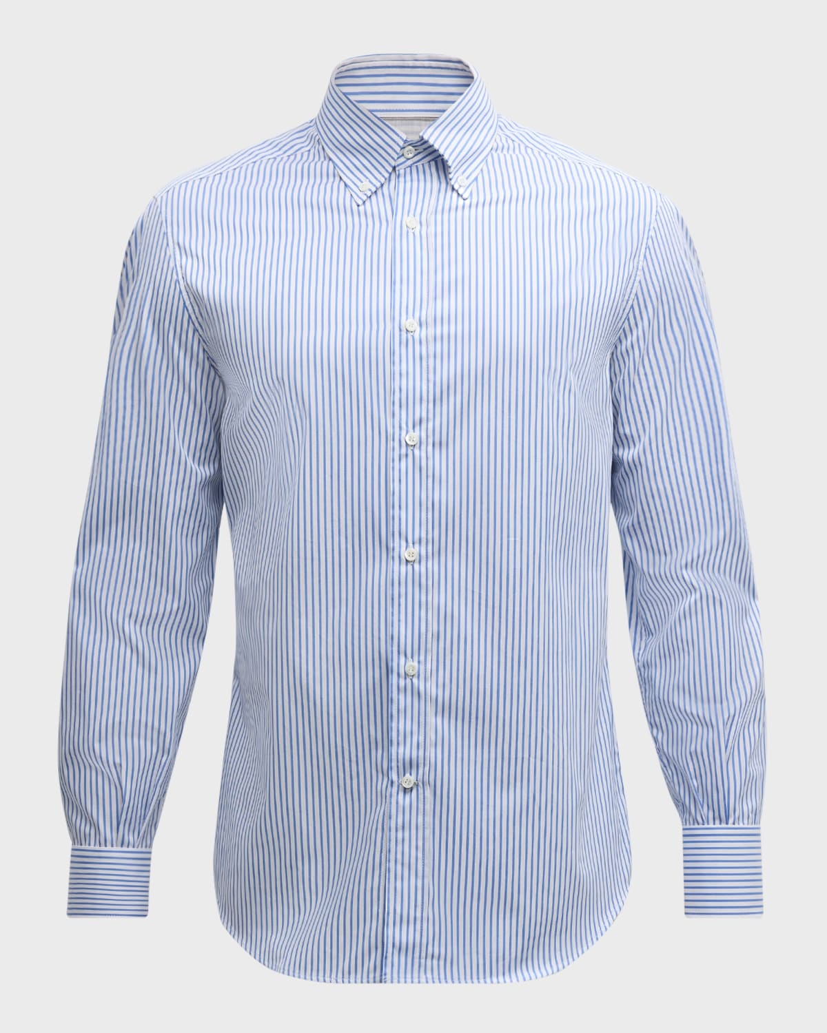 Men's Cotton Poplin Stripe Dress Shirt - 1