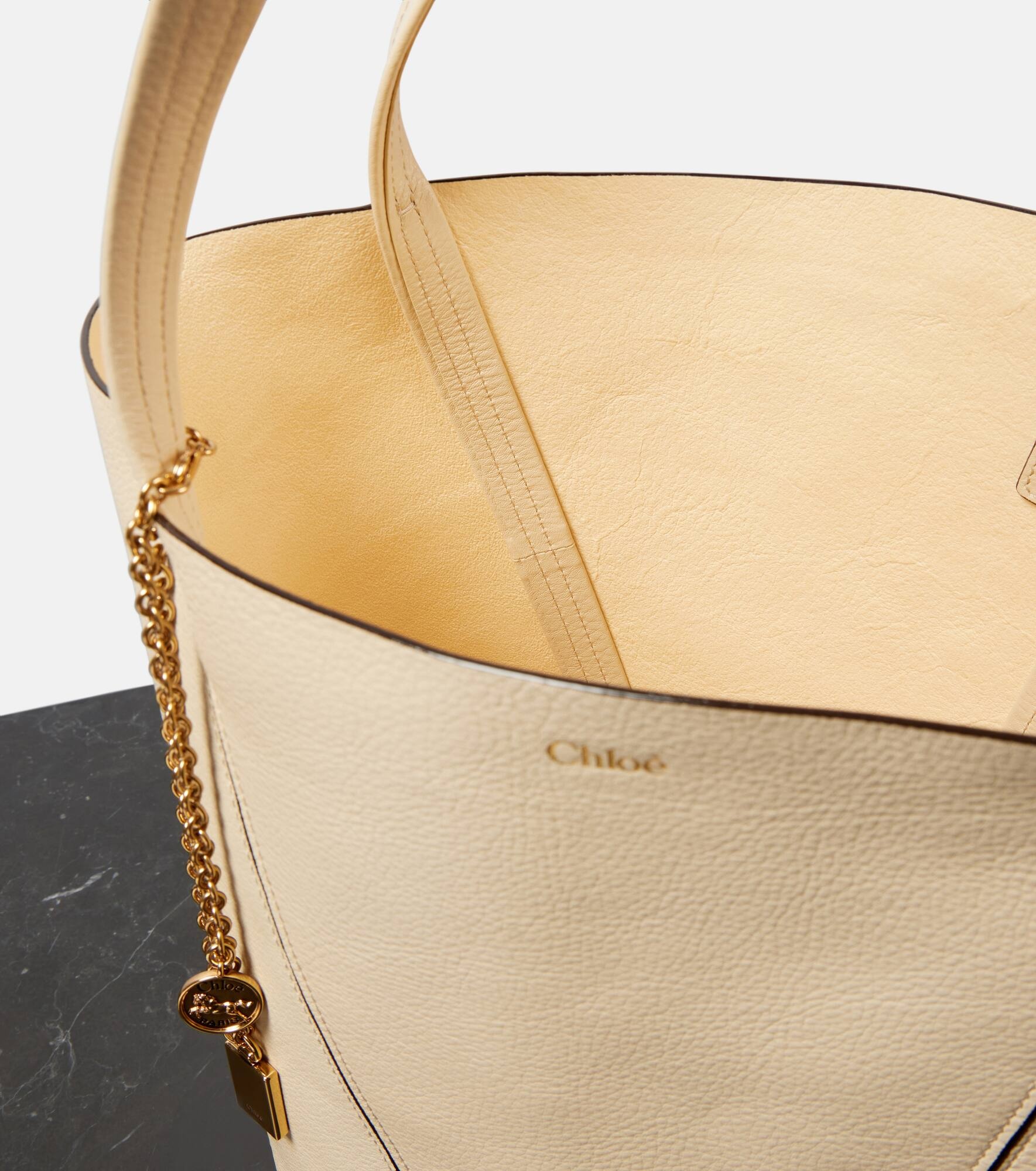 Chloé Spin large leather tote bag - 3