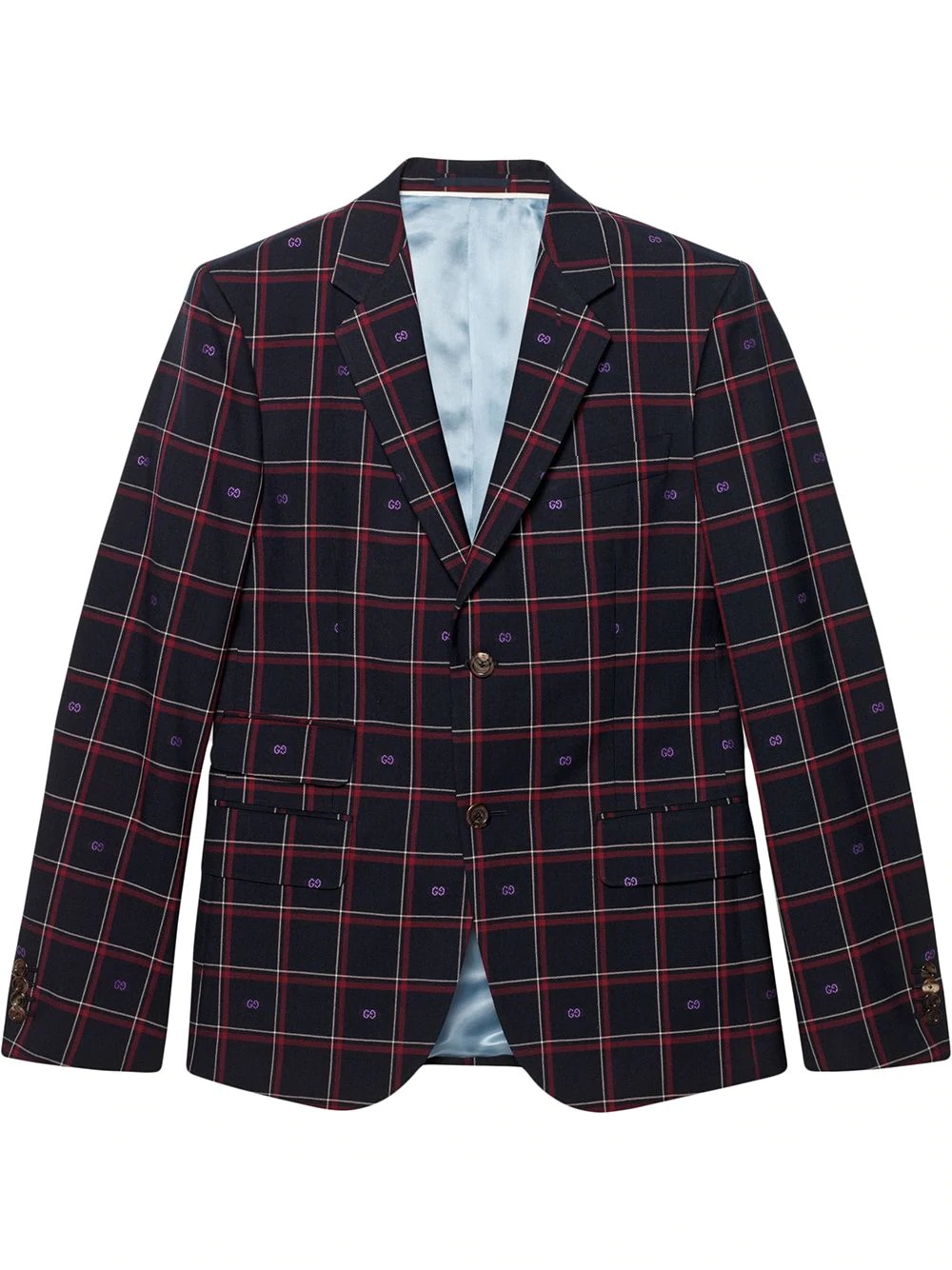 Cambridge GG checked blazer - 1