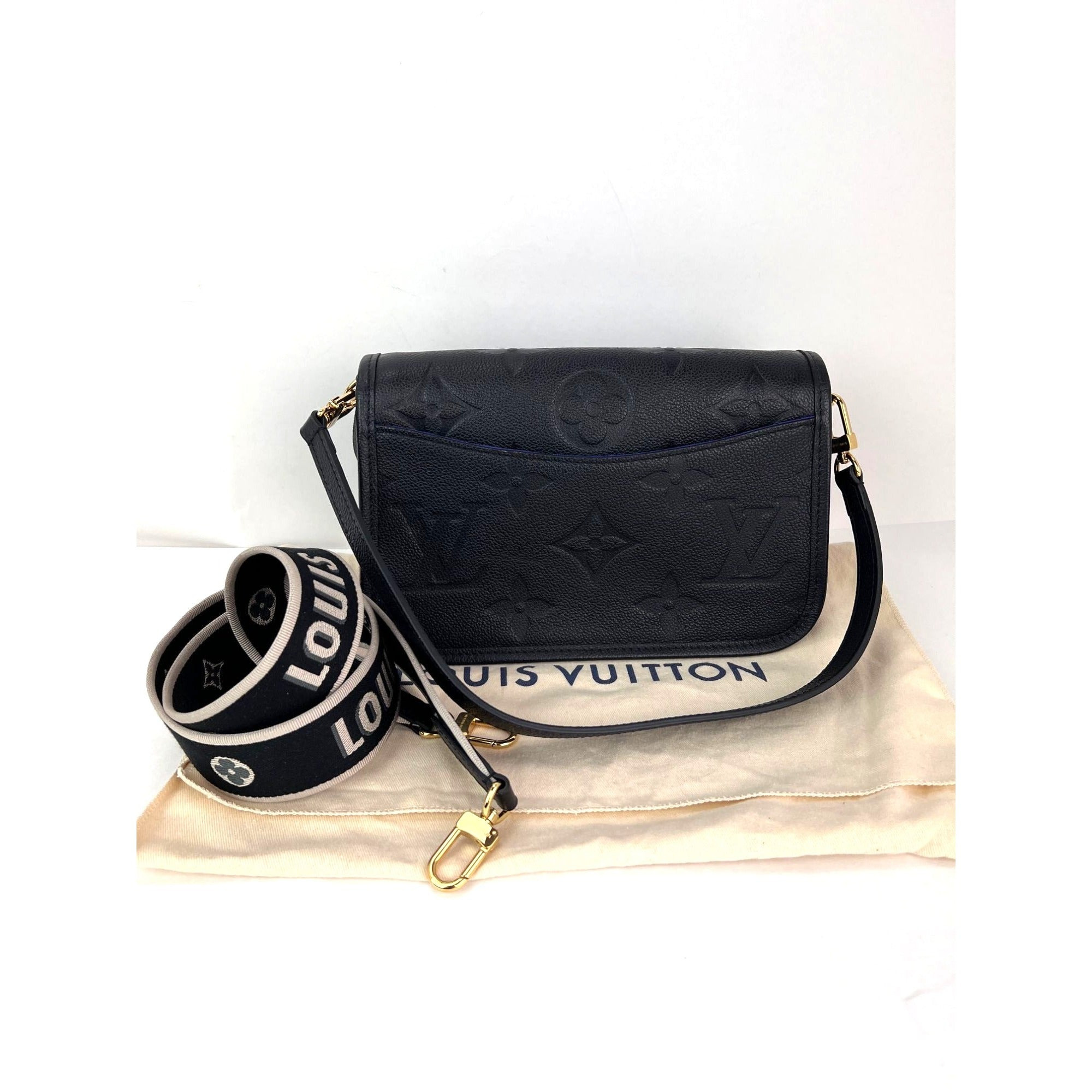 Louis Vuitton Diane Giant Monogram Empreinte Black Shoulder Bag - 2