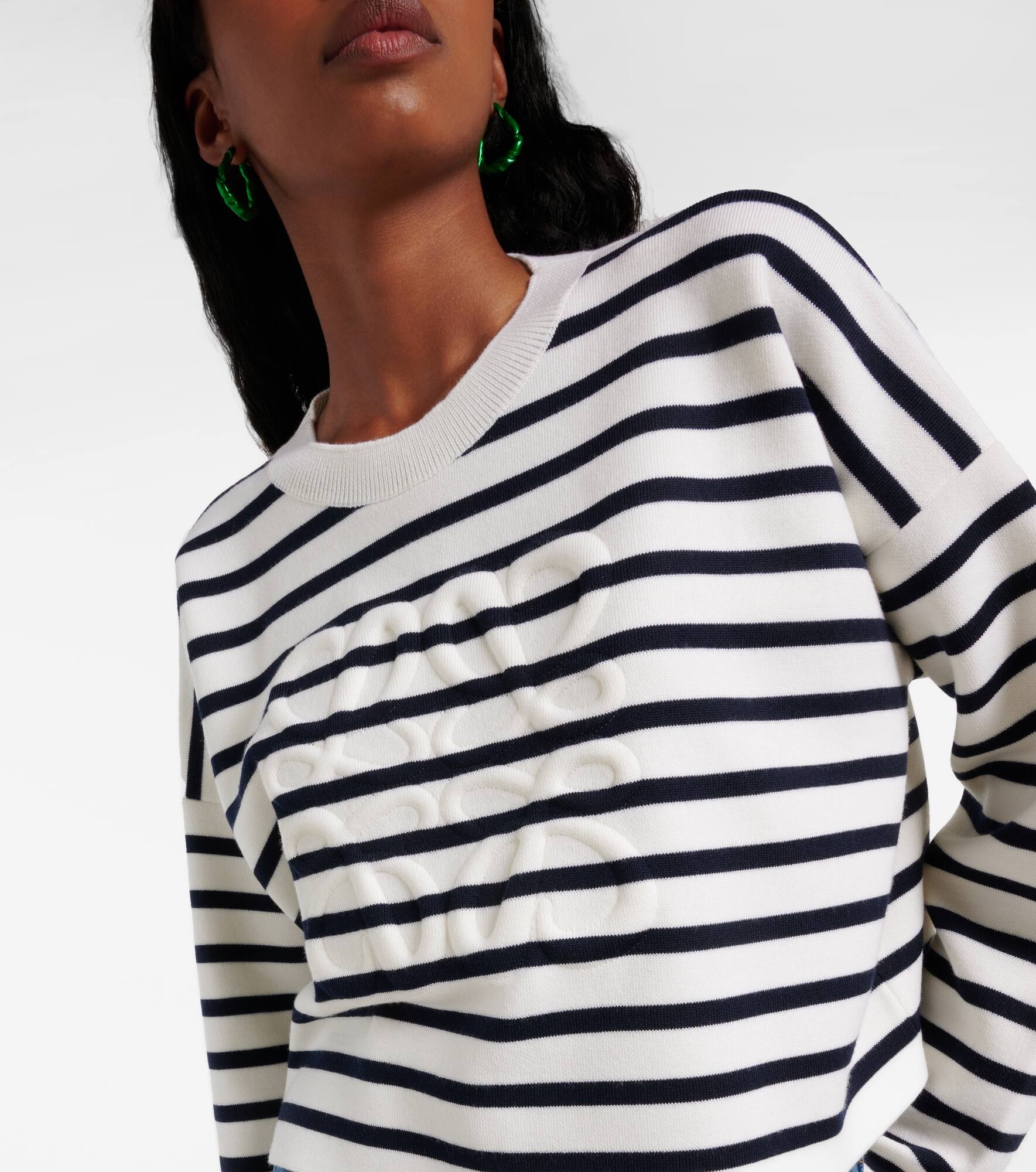 Anagram cotton jersey sweatshirt - 4