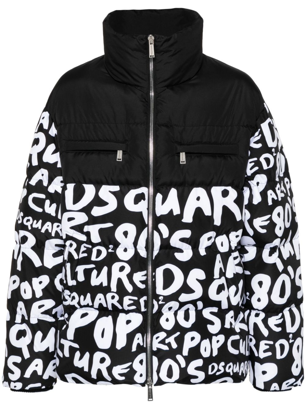 D2 Pop 80's two-tone padded jacket - 1