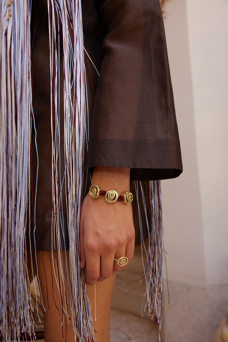 ALÉMAIS Le Jardin Spiral Cord Bracelet outlook