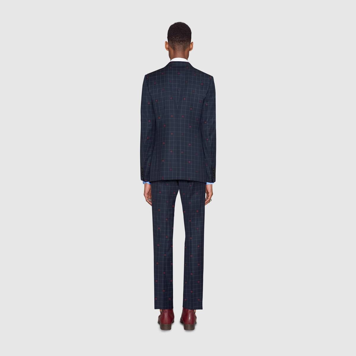 New Marseille bees wool check suit - 4