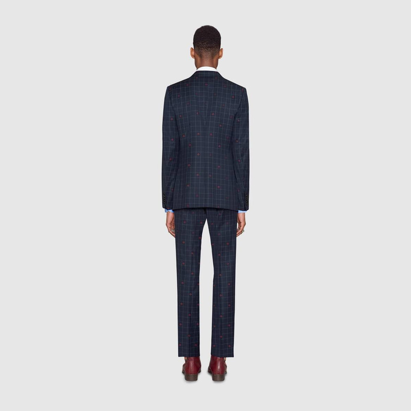 New Marseille bees wool check suit 4