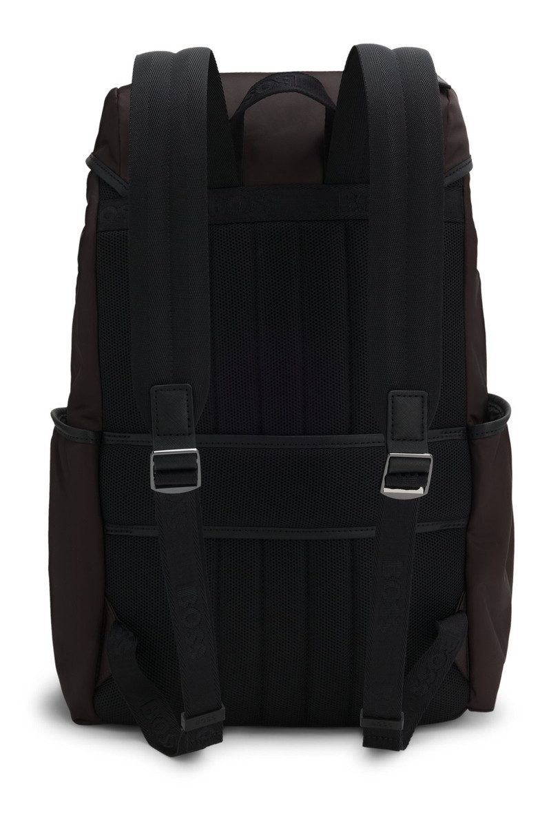 TWILL BACKPACK WITH DOUBLE B MONOGRAM 2