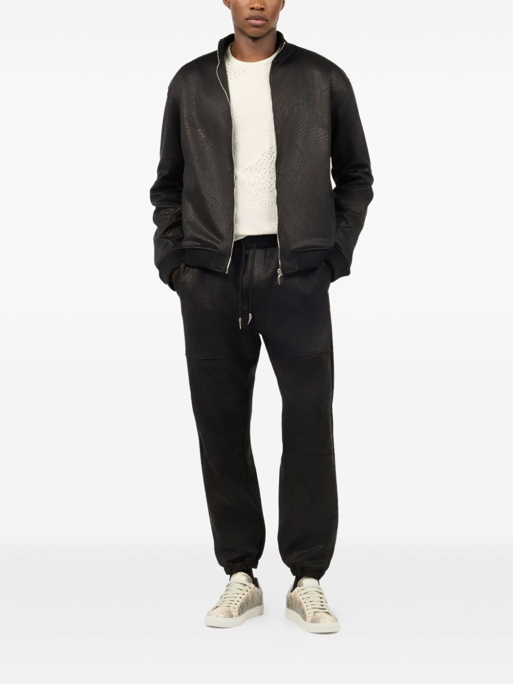 patterned-jacquard trousers - 2