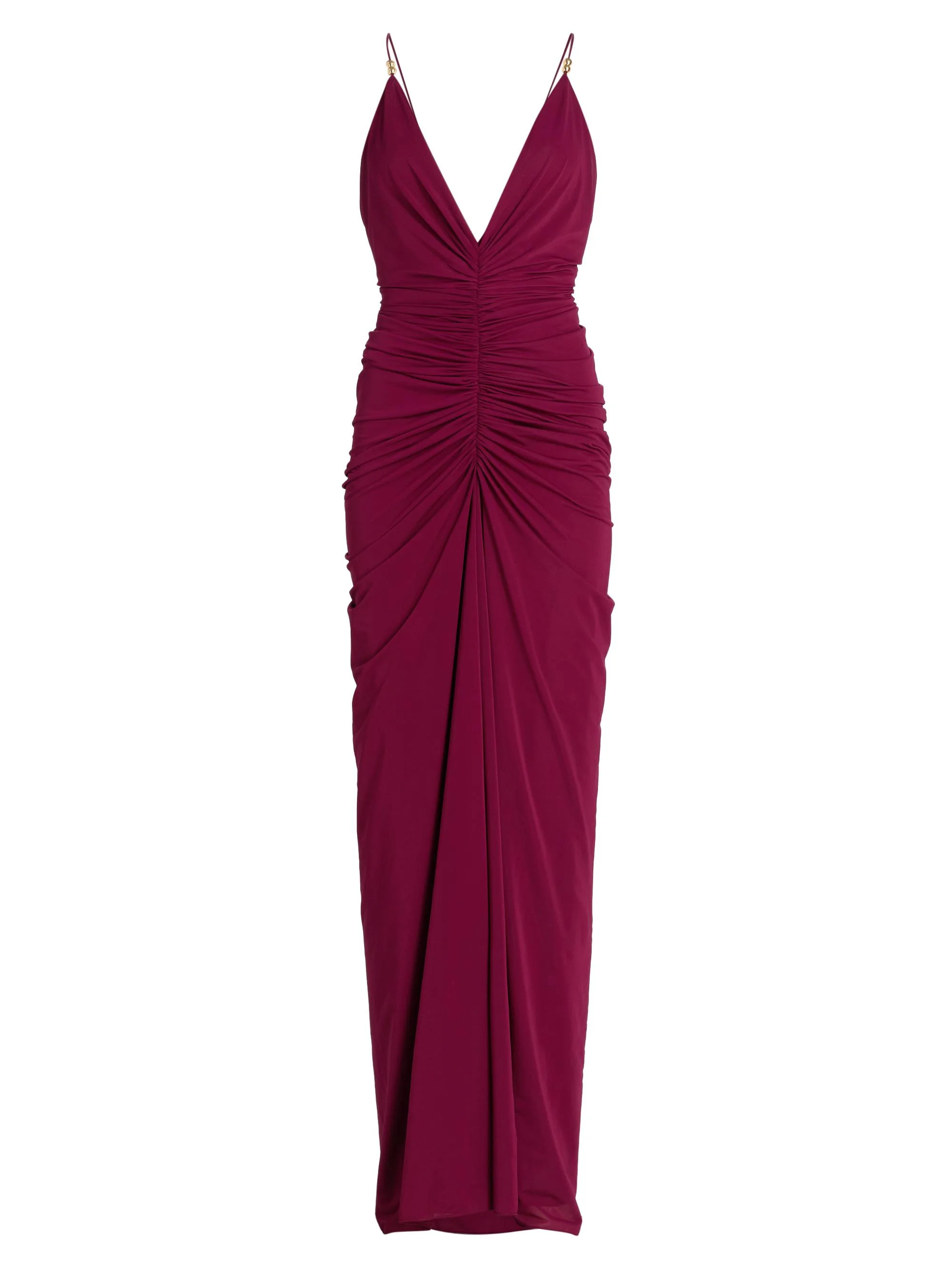 Women's Anya Ruched Maxi Dress - Blackberry - 1