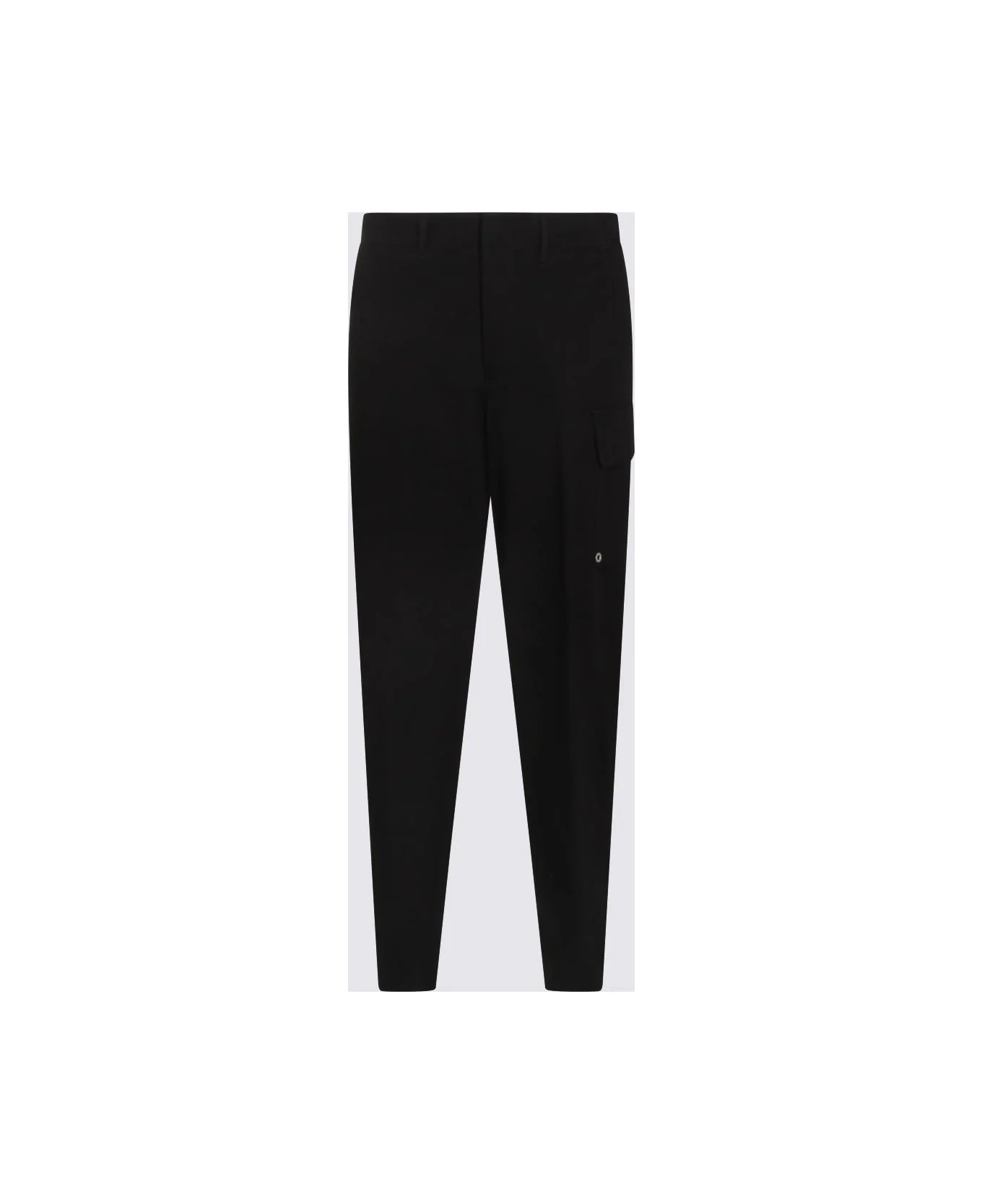Black Cotton Pants - 1