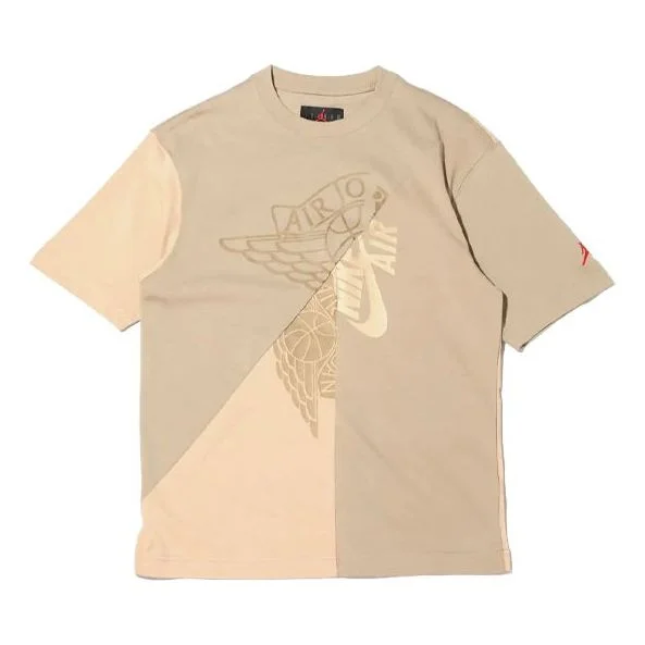 Travis Scott x Air Jordan의 Cactus Jack 짧은 소매 티셔츠 'Khaki/Desert' CW3167-247 - 1