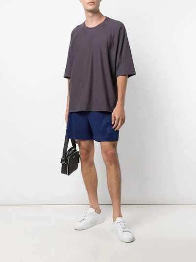 ISSEY MIYAKE Heather pleated bermuda shorts outlook