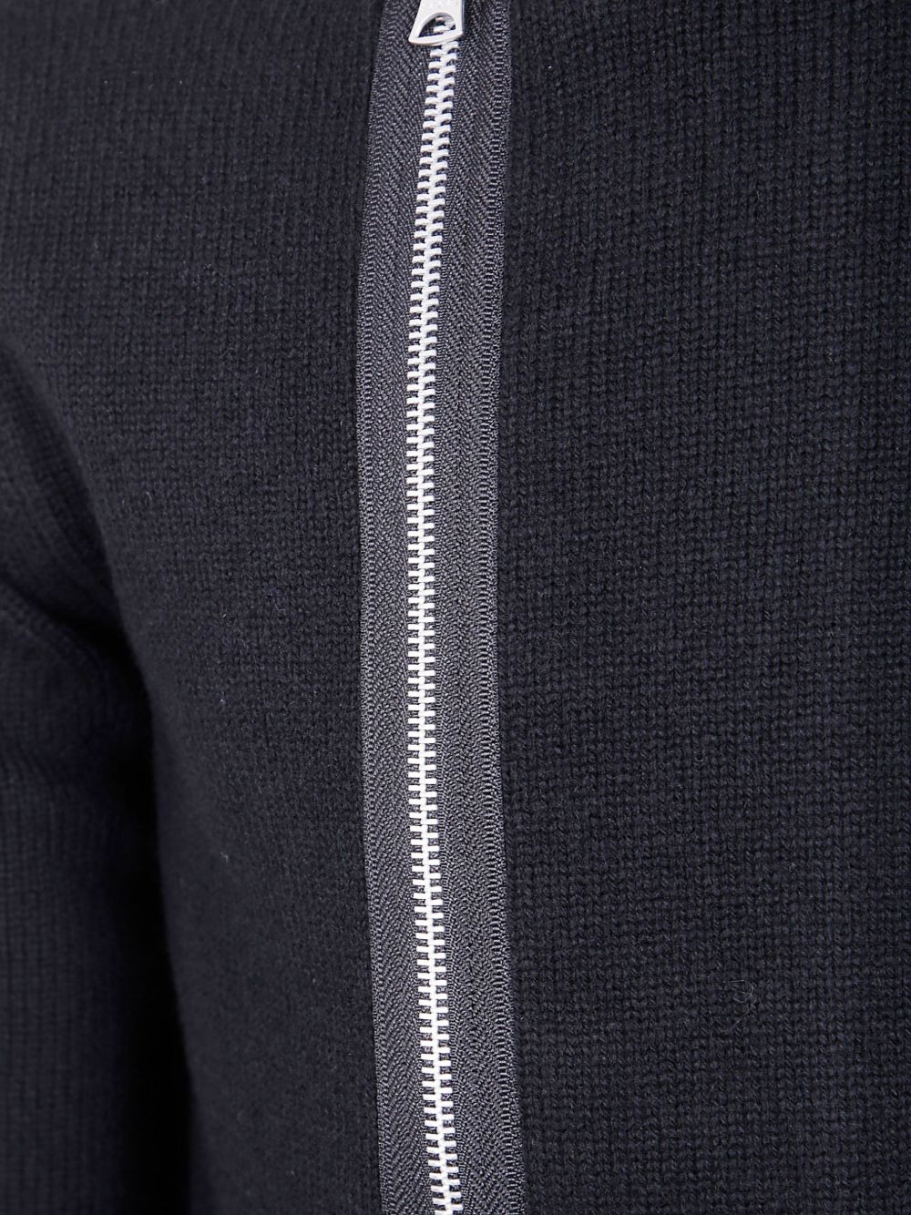 zip-front wool cardigan - 3