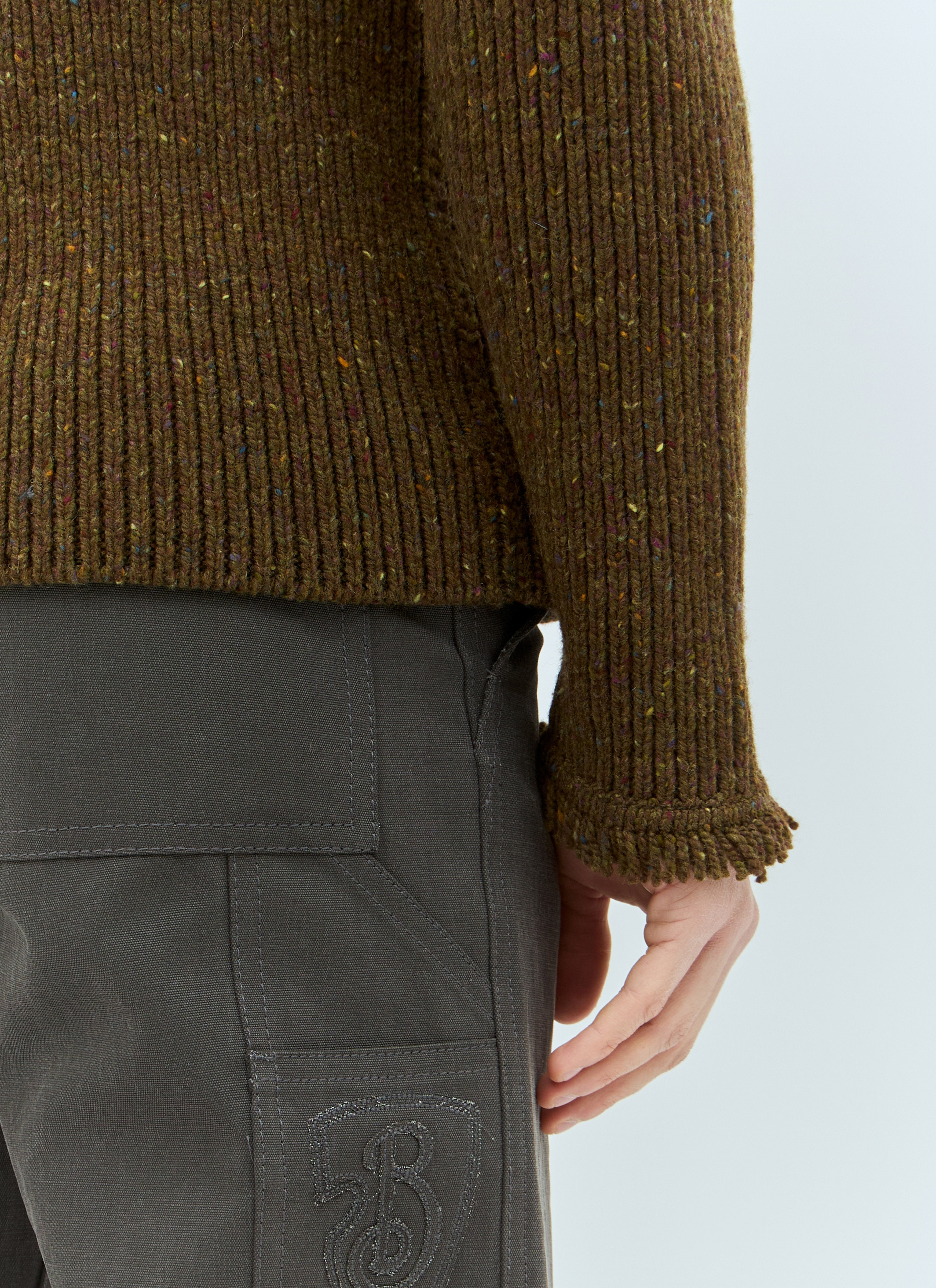 Burberry Men Fringed Wool Sweater - 6