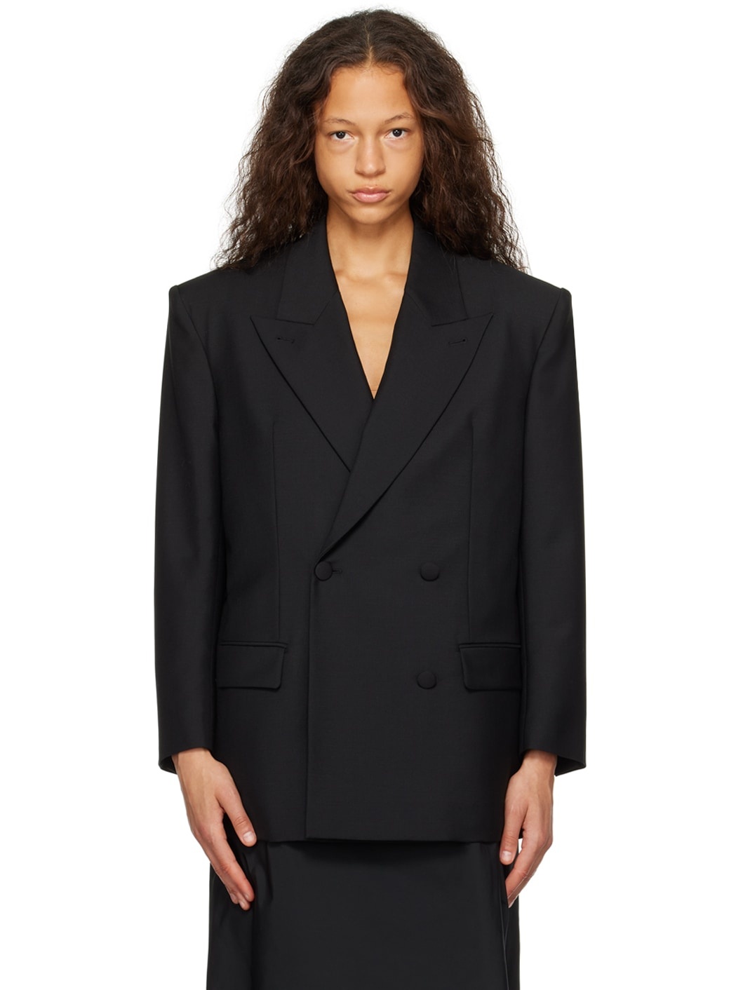 Black Oversized Blazer - 1
