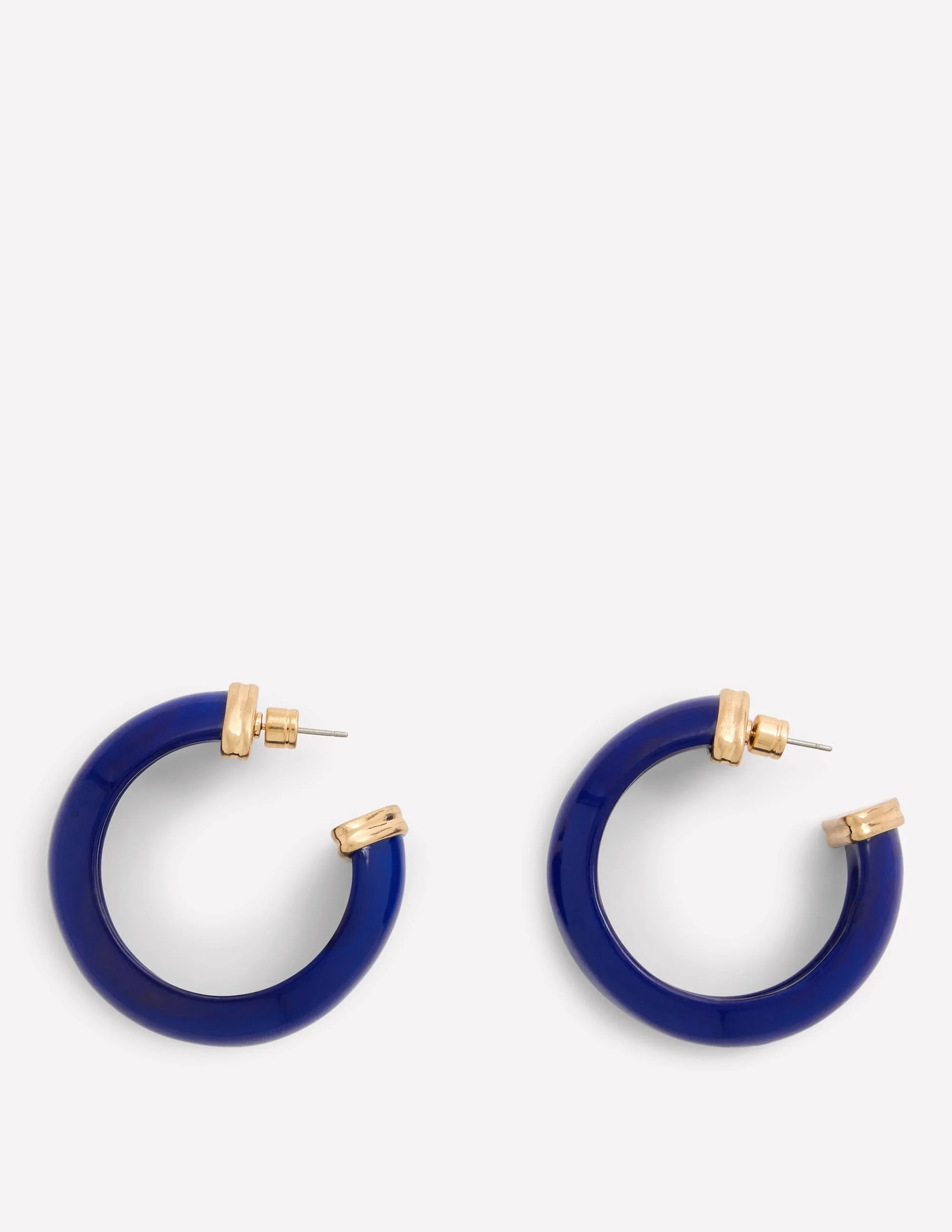 Chunky Resin Hoops-Mottled Blue - 1
