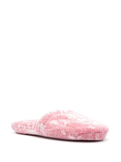 VERSACE jacquard cotton-blend slippers outlook