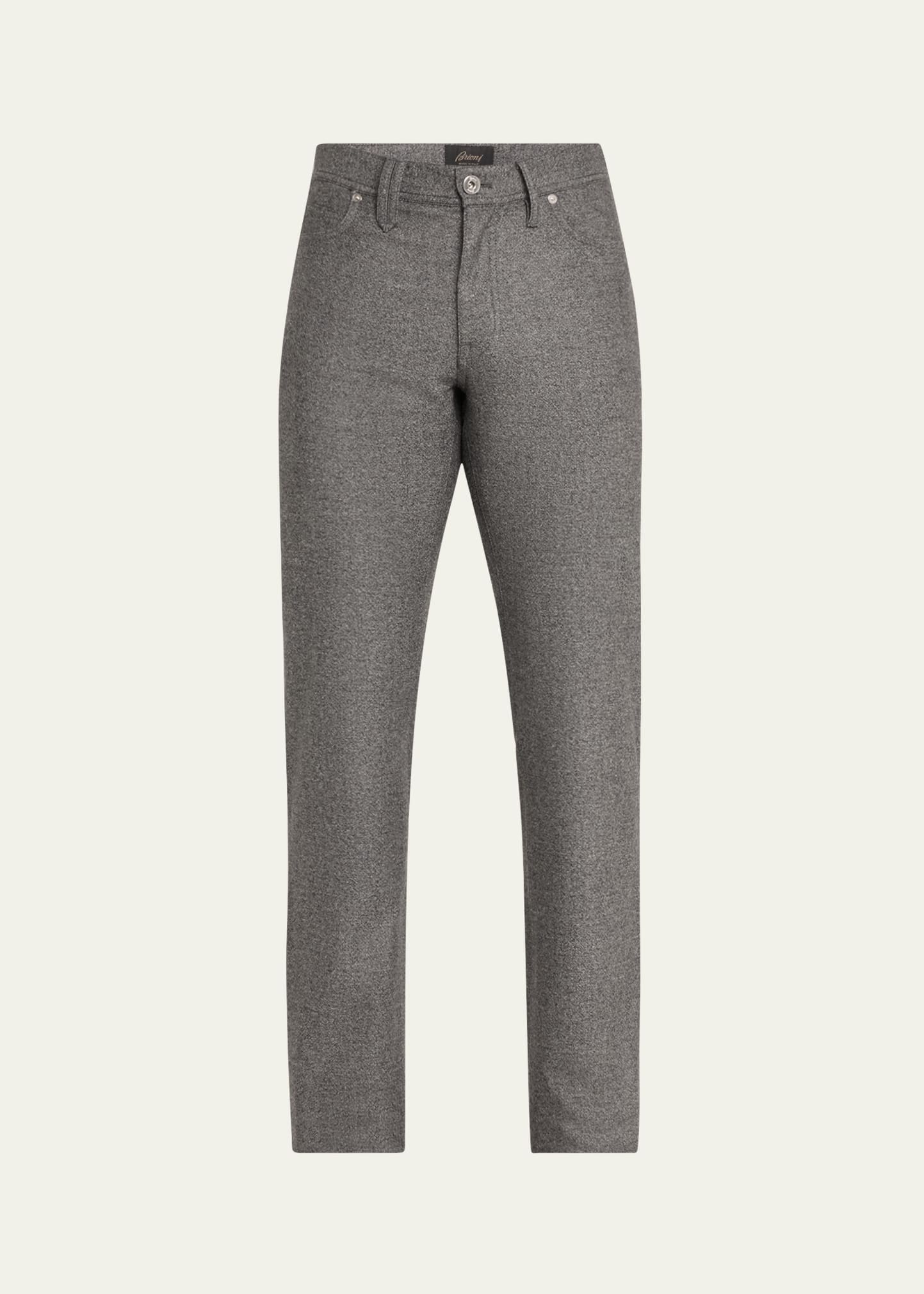 Men's Meribel Wool Flannel 5-Pocket Pants - 1