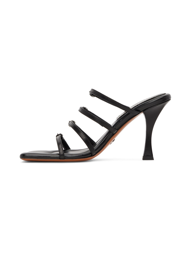 Black Square Sandals 3