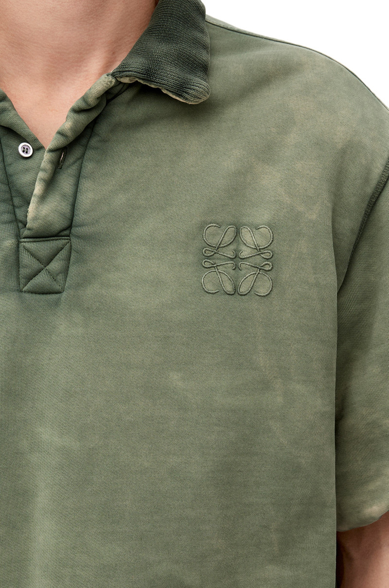 Puffer polo top in cotton 5