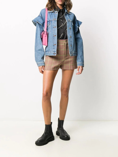 MSGM ruffled denim jacket outlook