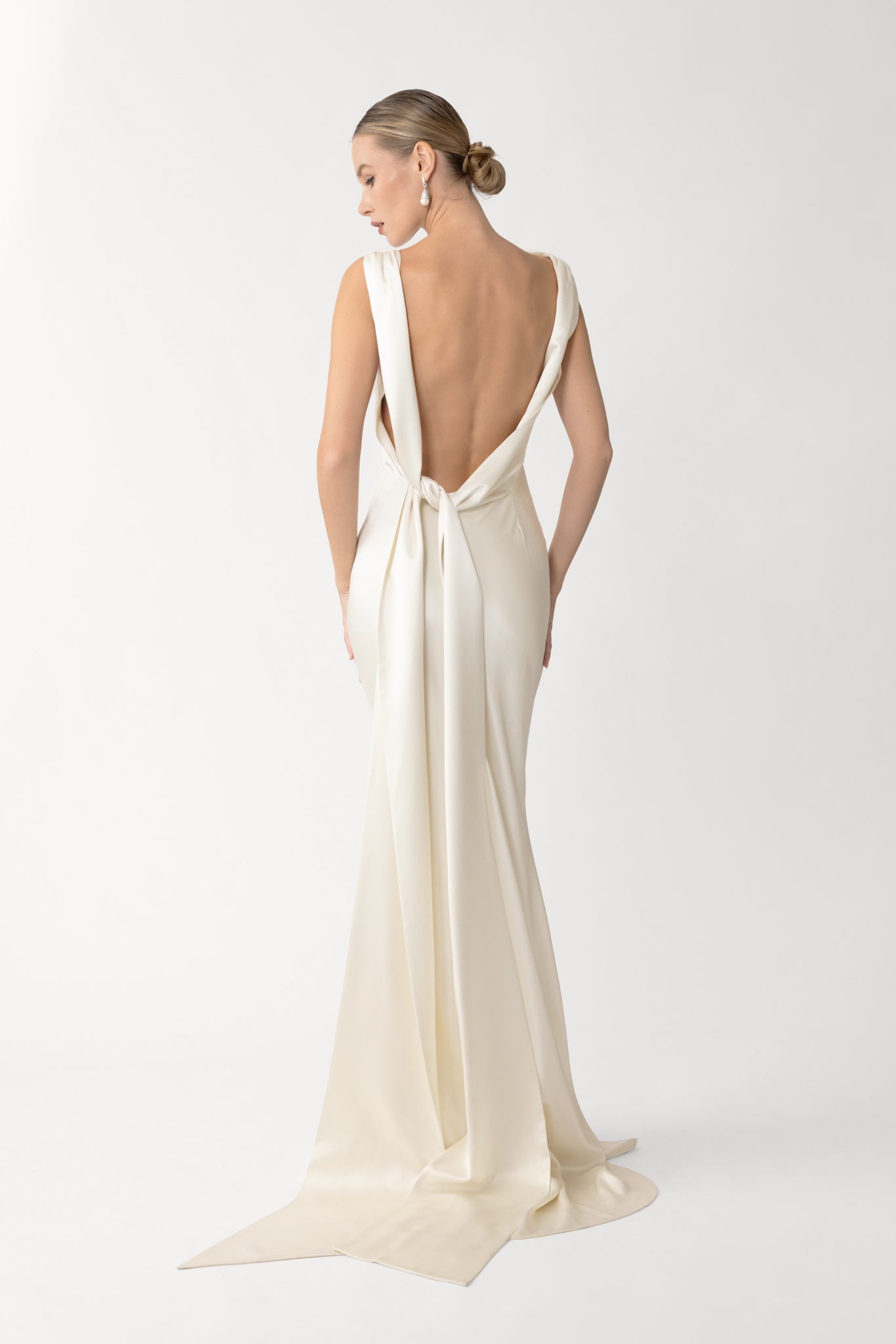CASSANDRA SATIN GOWN - 2