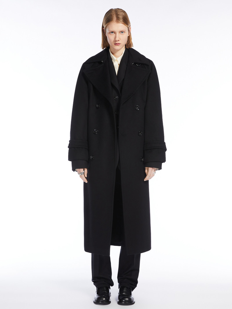 Sportmax LEANDRO Double-breasted pure wool coat outlook