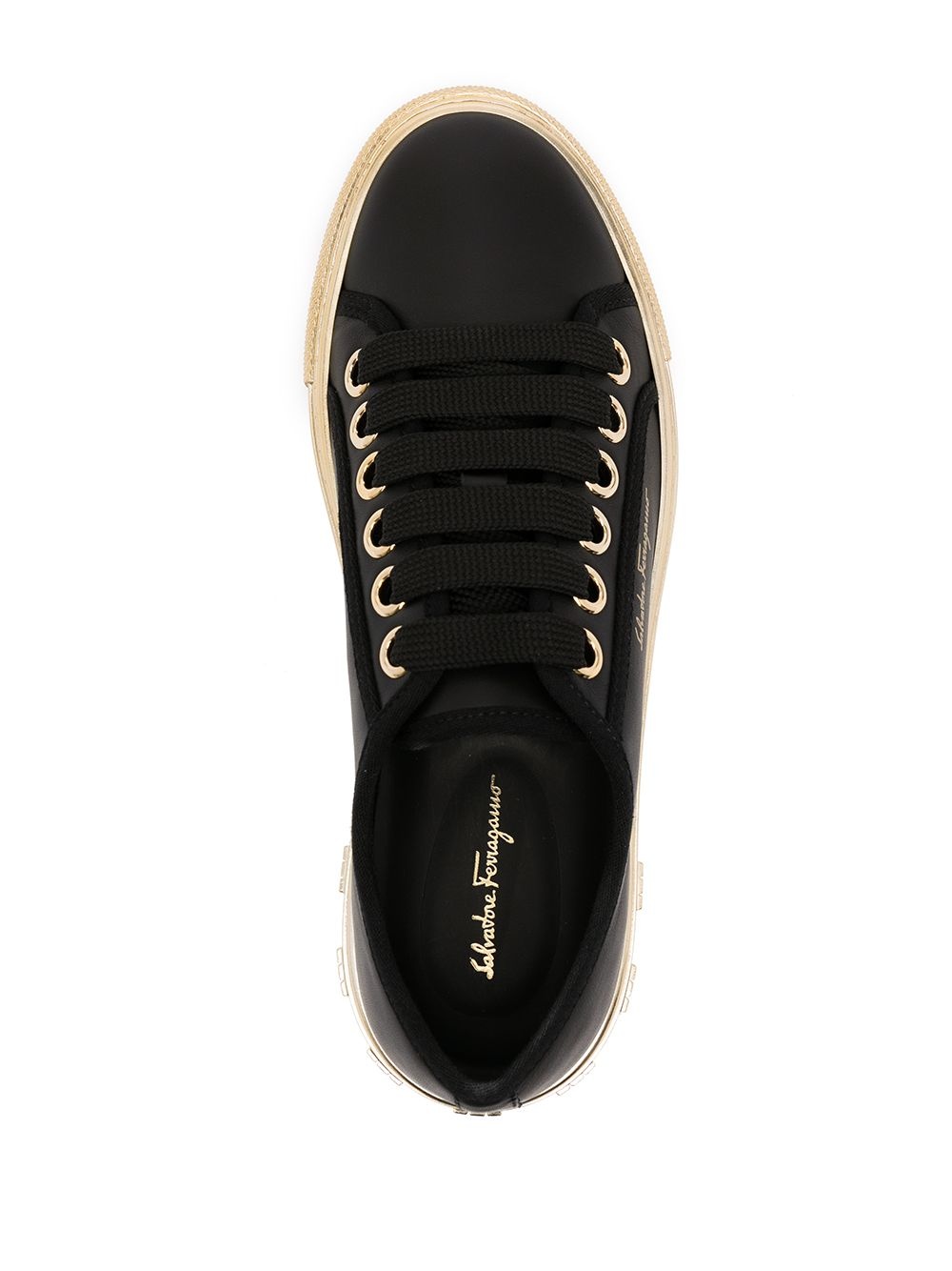 logo-print lace-up sneakers - 4