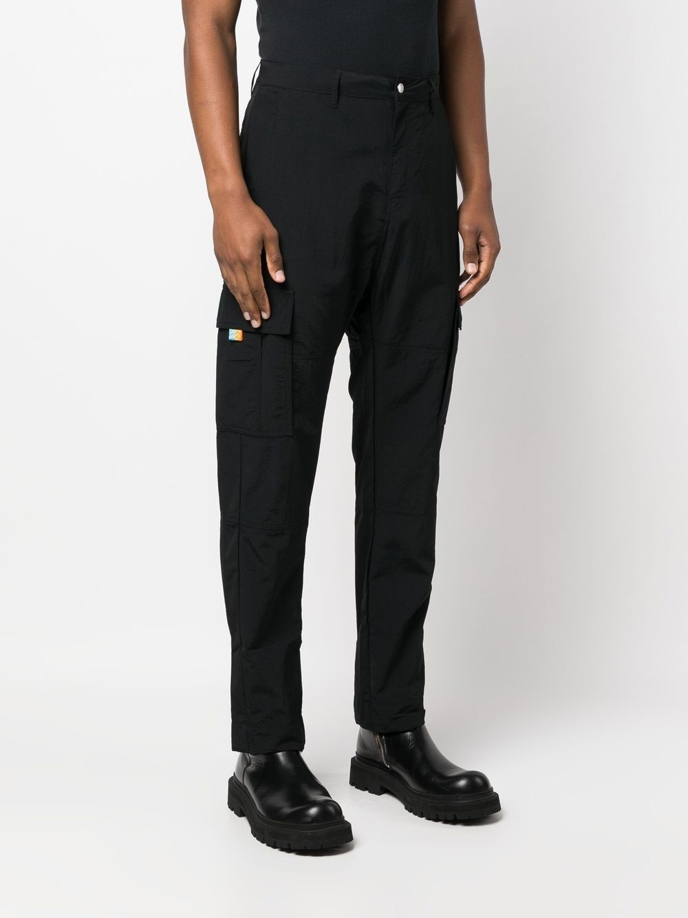 straight-leg cargo trousers - 3