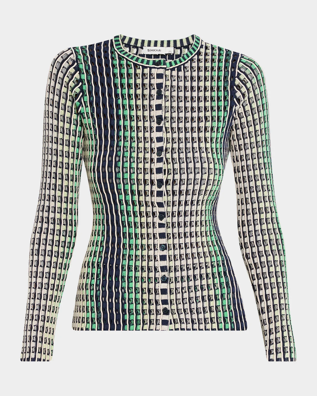 Mabel Openwork Cardigan - 1