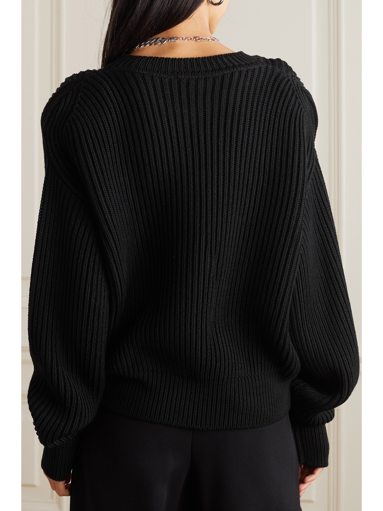 + Hailey Bieber Ribbed Wool Sweater - 3