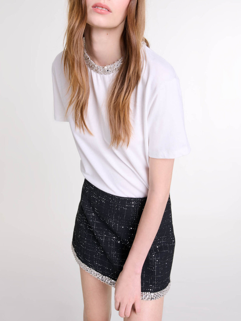 Sequinned skort 8