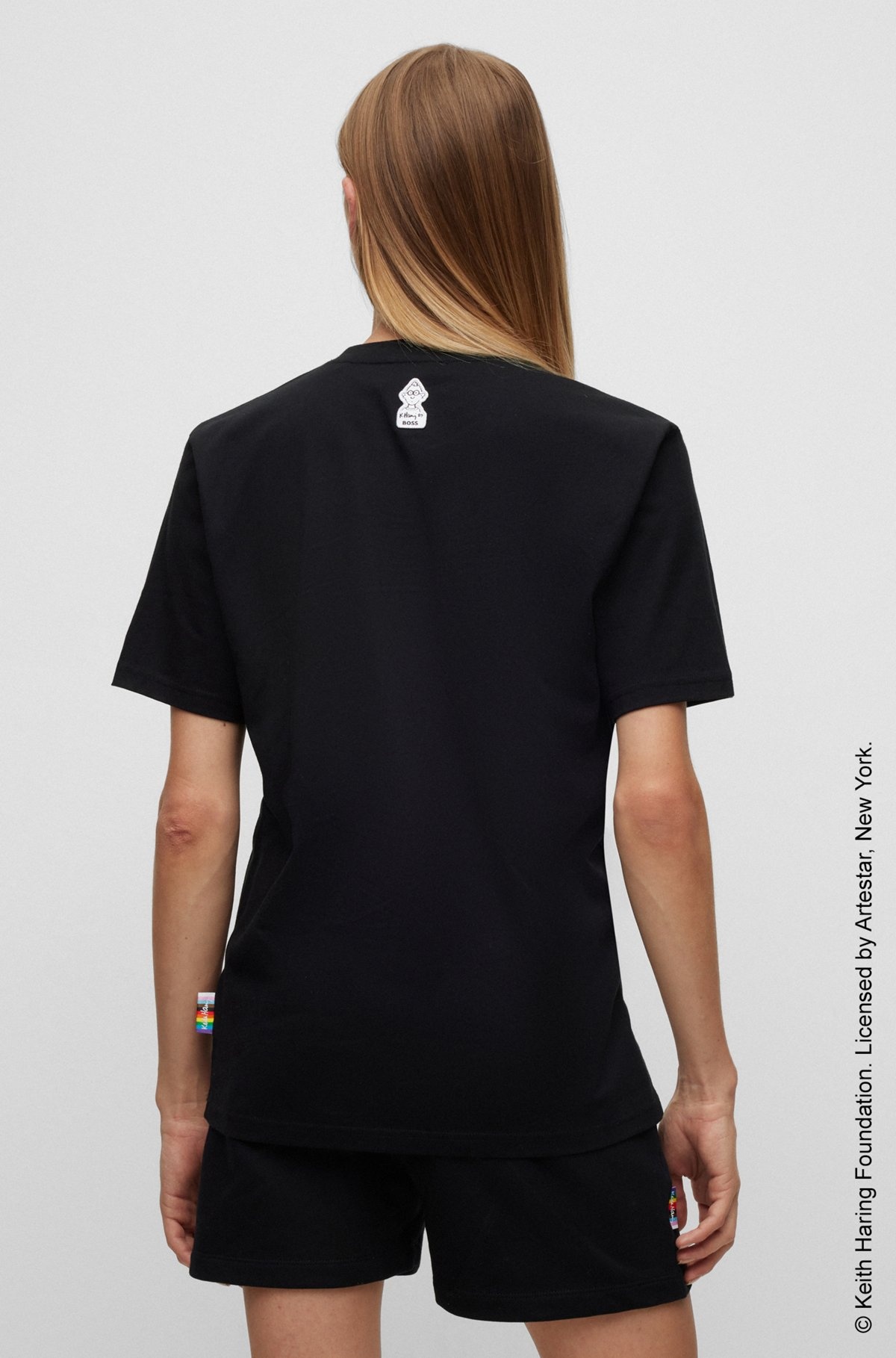 BOSS X KEITH HARING GENDER-NEUTRAL T-SHIRT WITH SPECIAL LOGO ARTWORK - 4