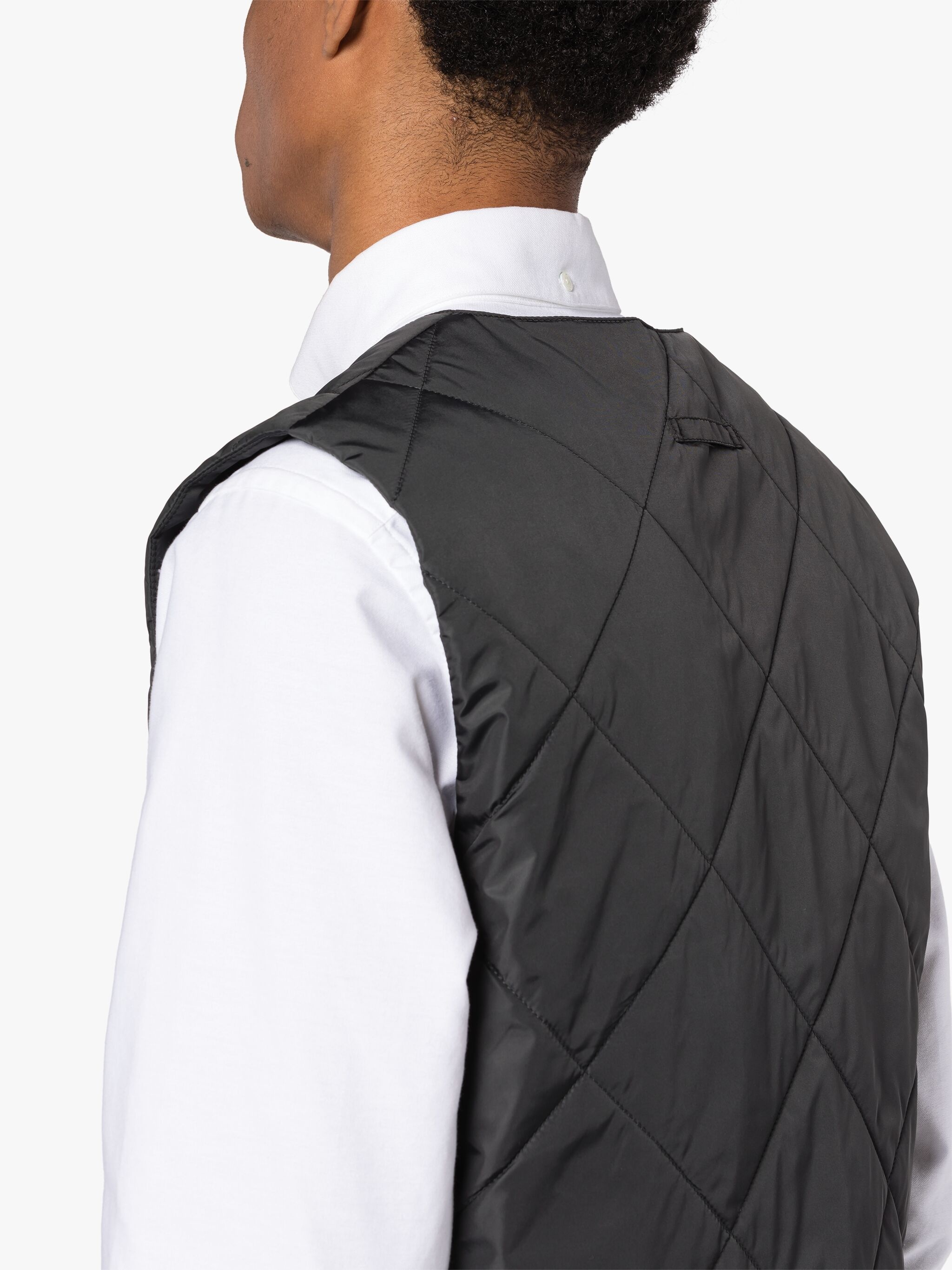 NEW HIG CHARCOAL NYLON QUILTED LINER VEST - 5