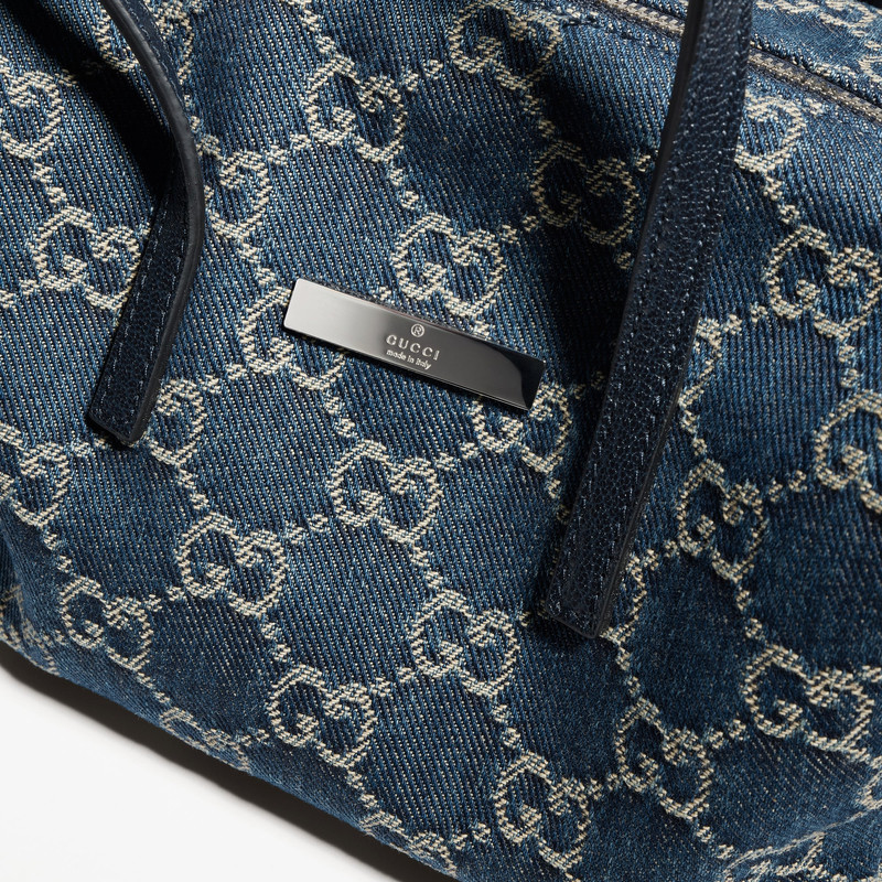 Small boston bag with Gucci plaque 7