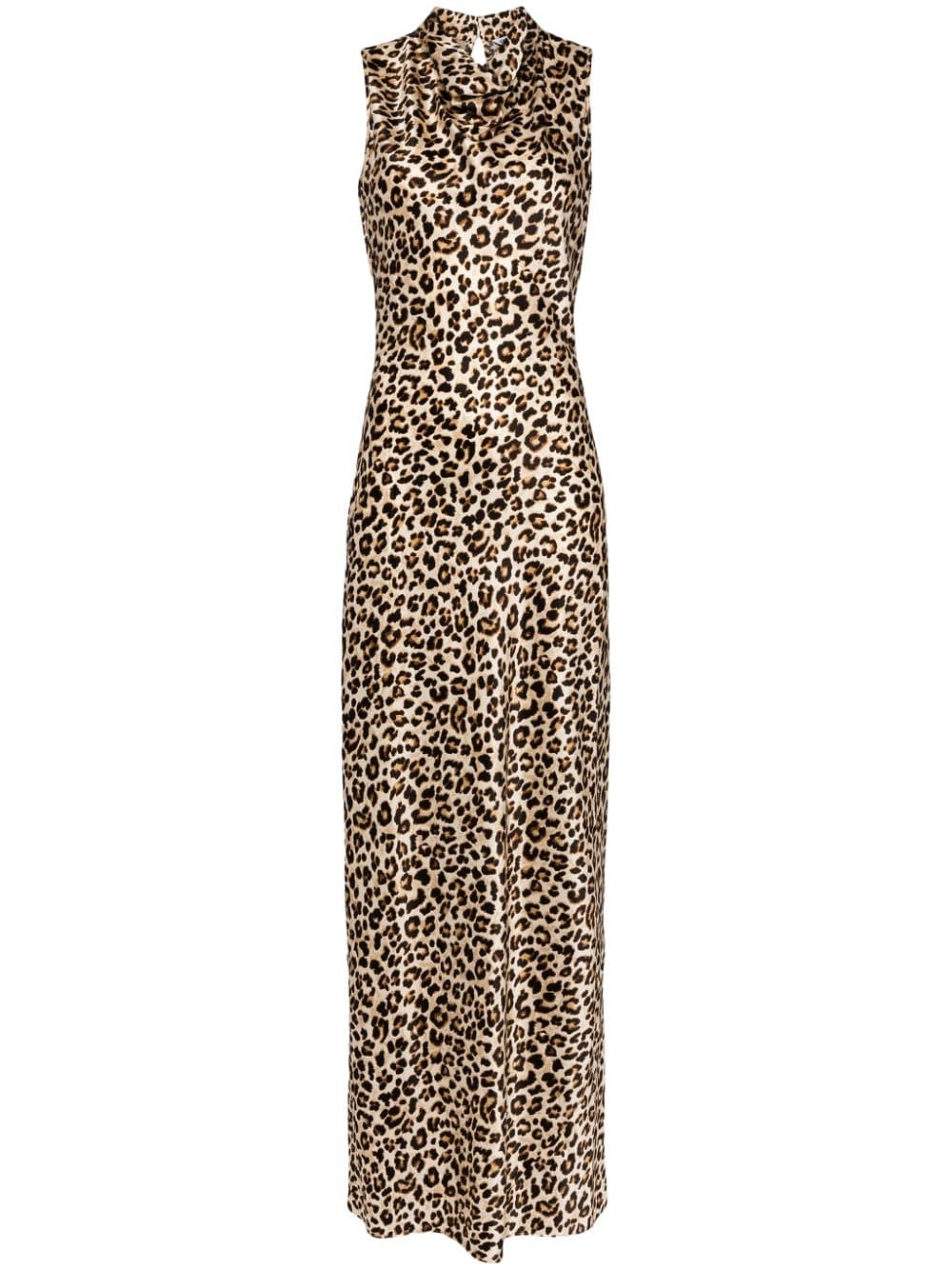 Kura leopard-print maxi dress - 1