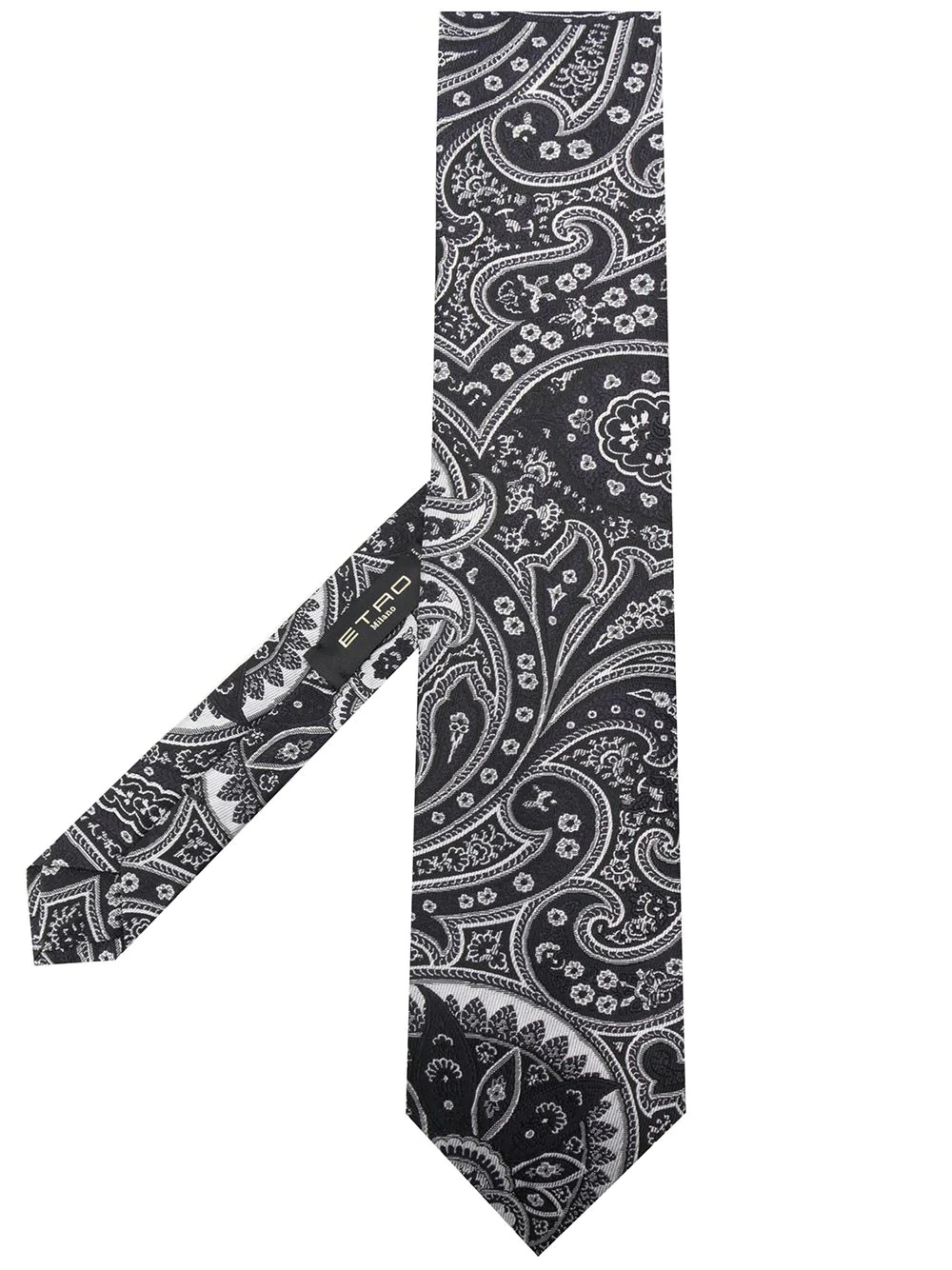 paisley jacquard silk tie - 1