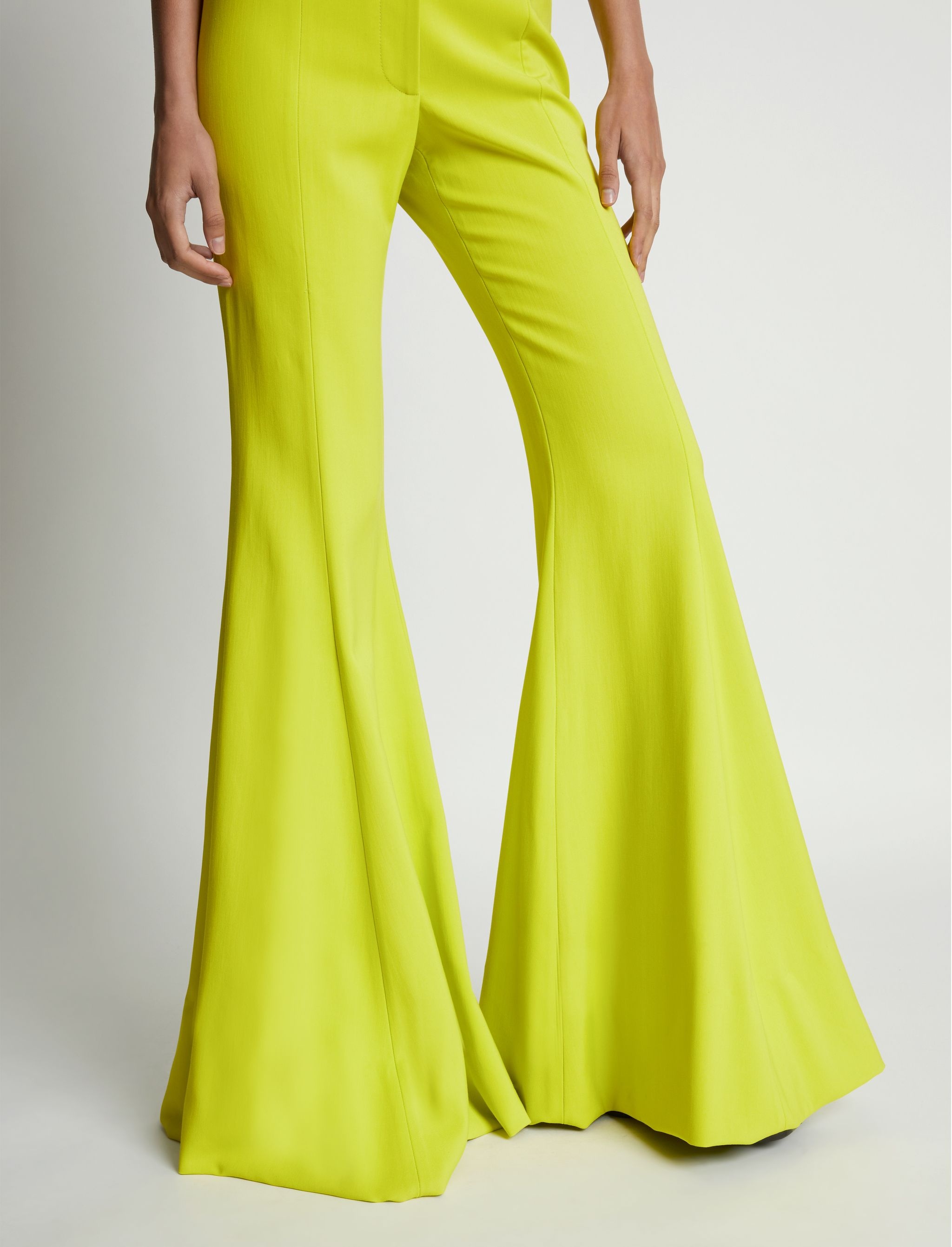 Viscose Suiting Wide Leg Pants - 5