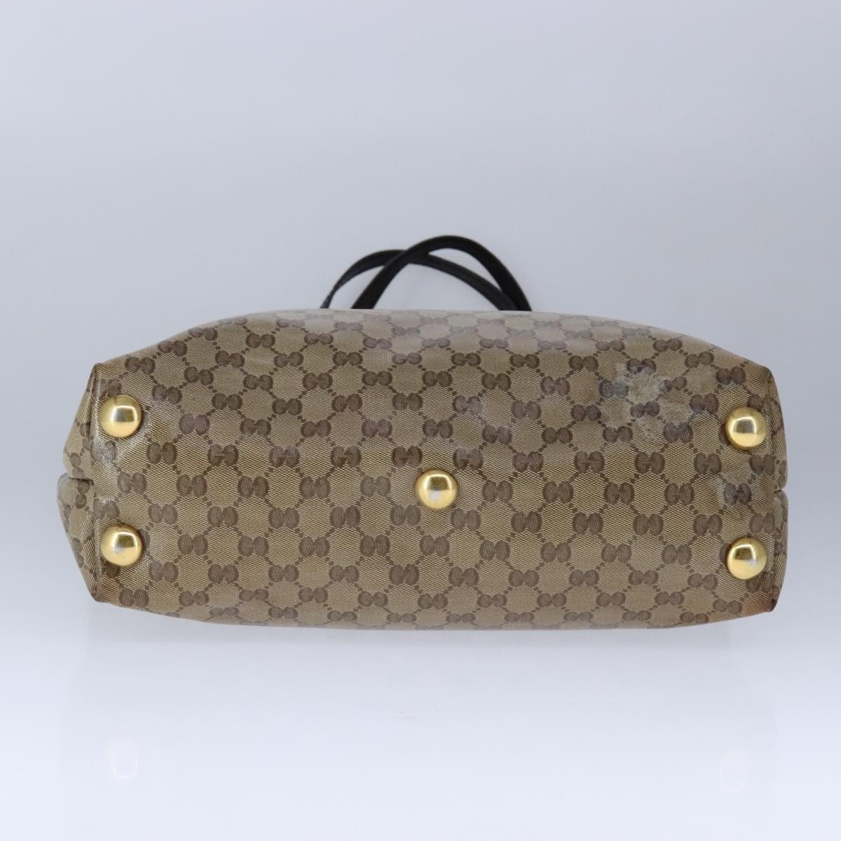 GUCCI GG Crystal Tote Bag Coated Canvas Beige Gold - 5