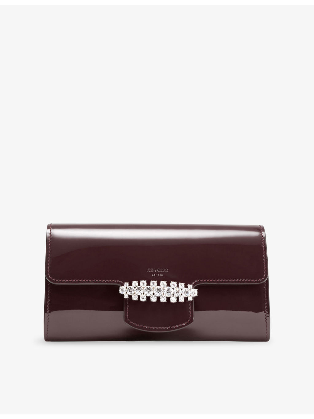 Bing Patent-Leather Wallet-On-Chain - 1