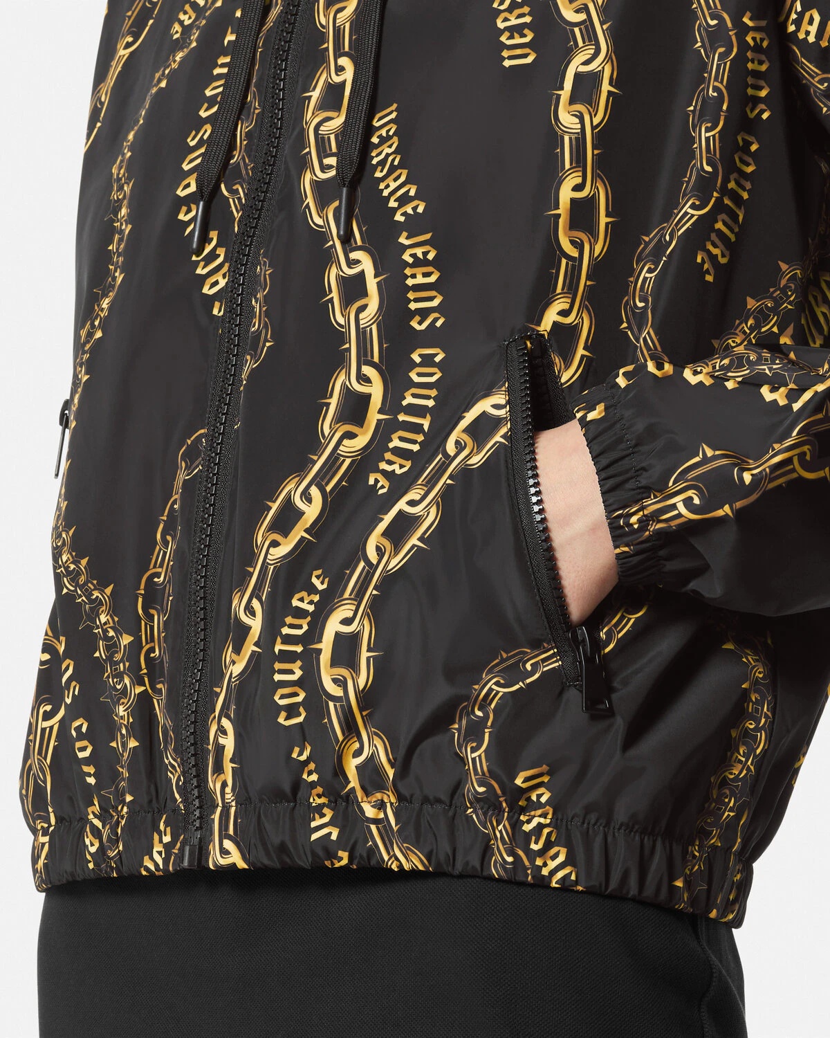 Chain Couture Windbreaker Jacket - 3