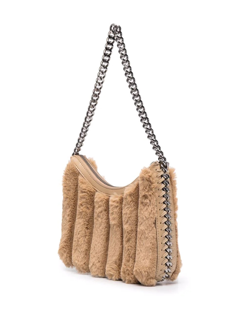 Falabella faux-fur zip shoulder bag - 3