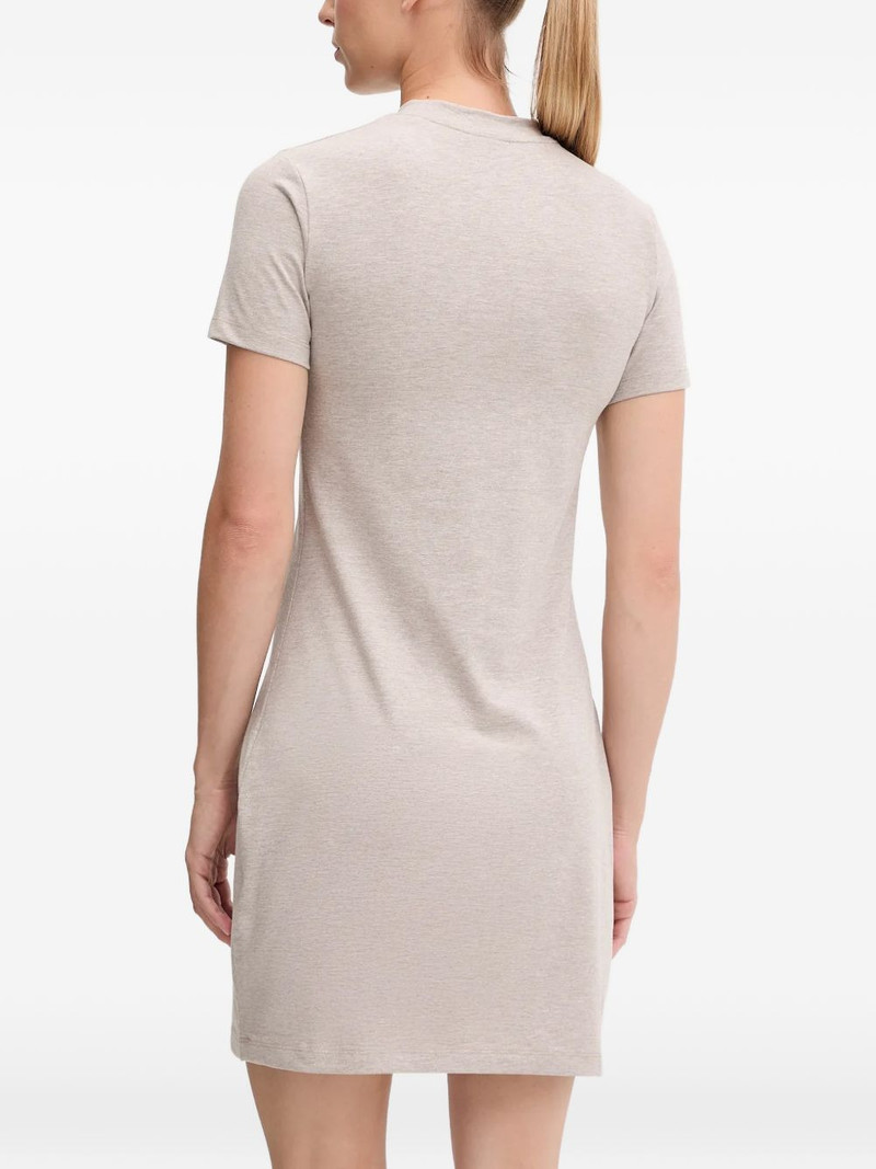 logo-embroidered short-sleeve dress 3