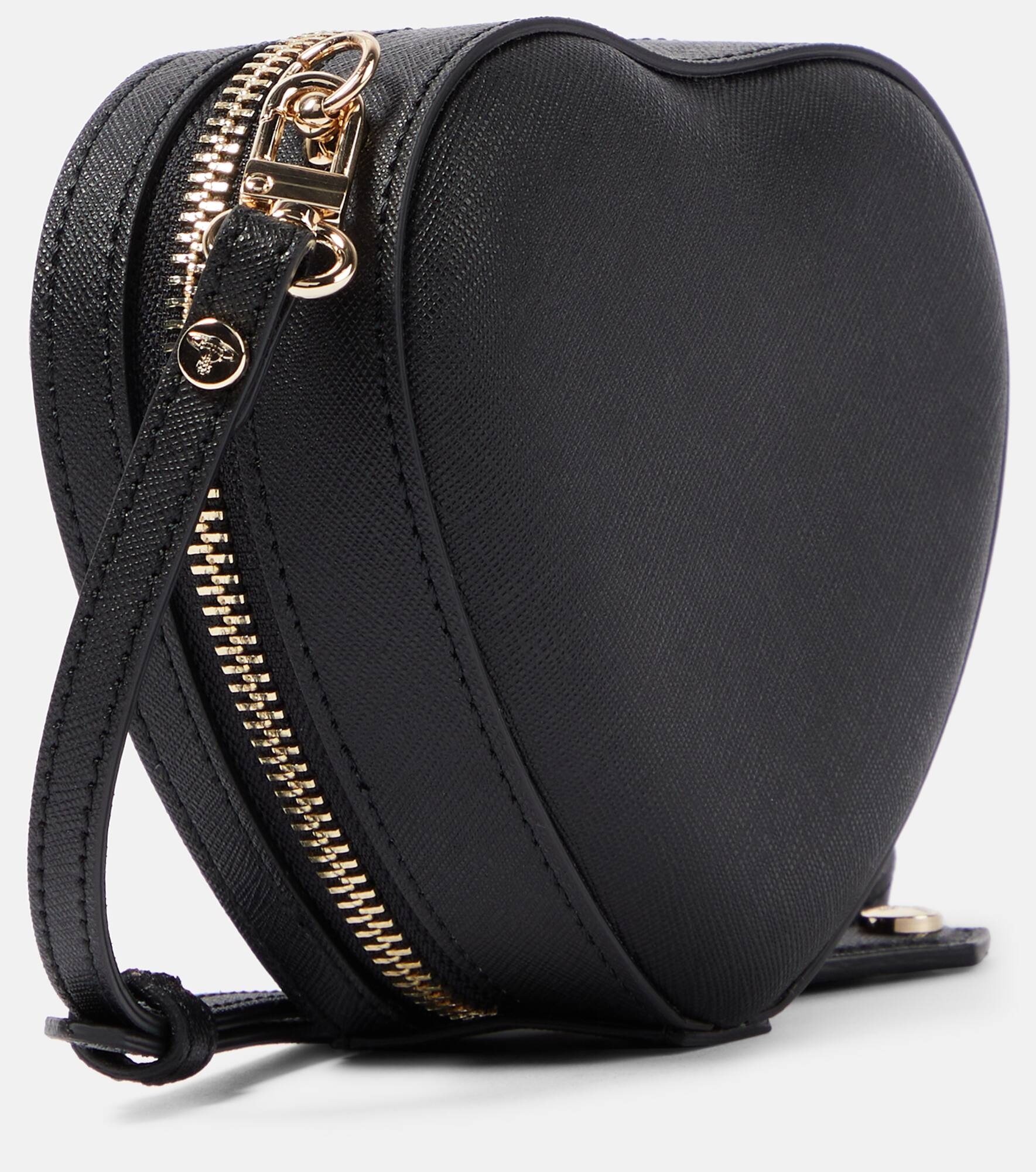 Heart Mini faux leather crossbody bag - 4