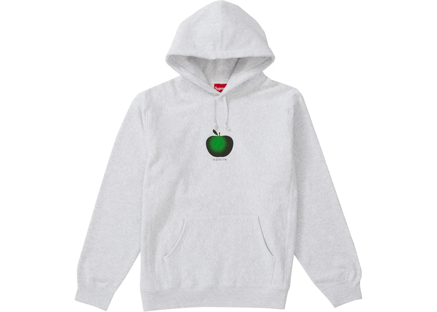 Supreme Apple Hooded Sweatshirt Ash Grey - 1